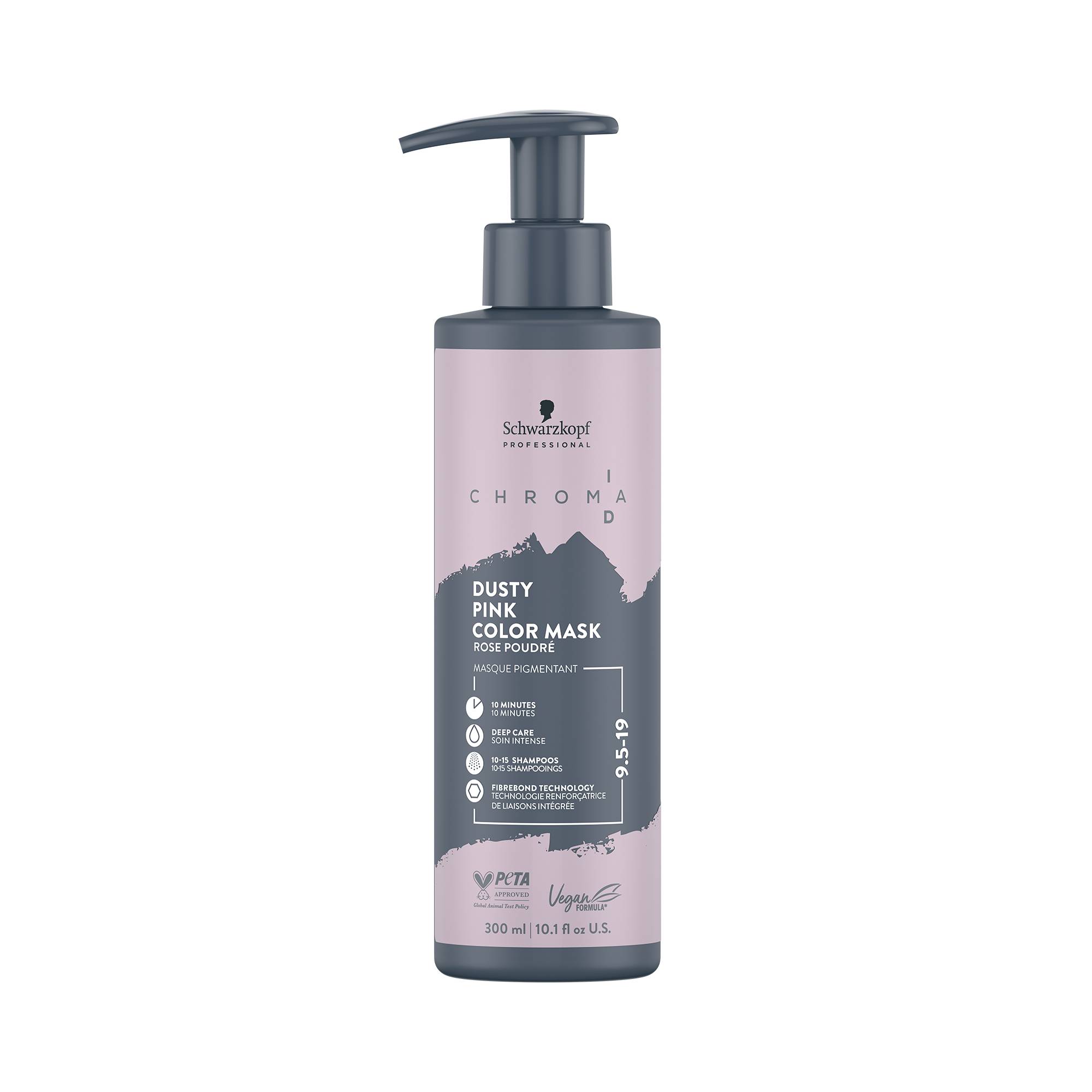 Masque pigmentant ChromaID 9.5-19 Rose Poudré de la marque Schwarzkopf Professional Contenance 300ml - 1