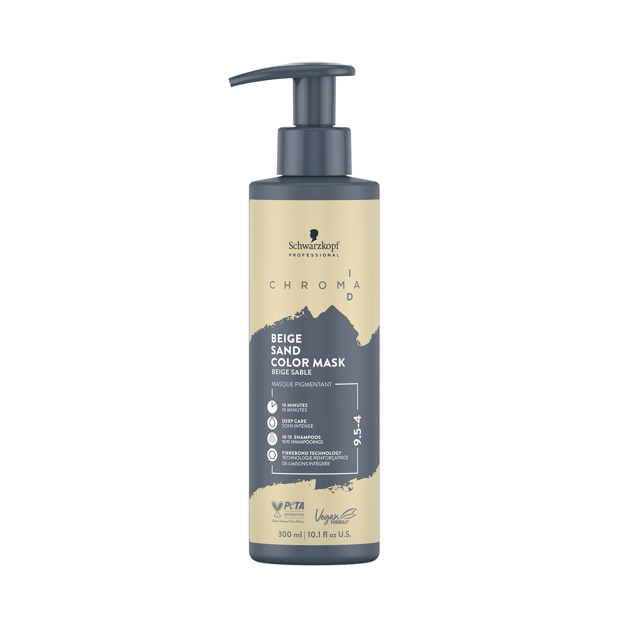 Masque pigmentant ChromaID 9.5-4 Beige Sable de la marque Schwarzkopf Professional Contenance 300ml - 1