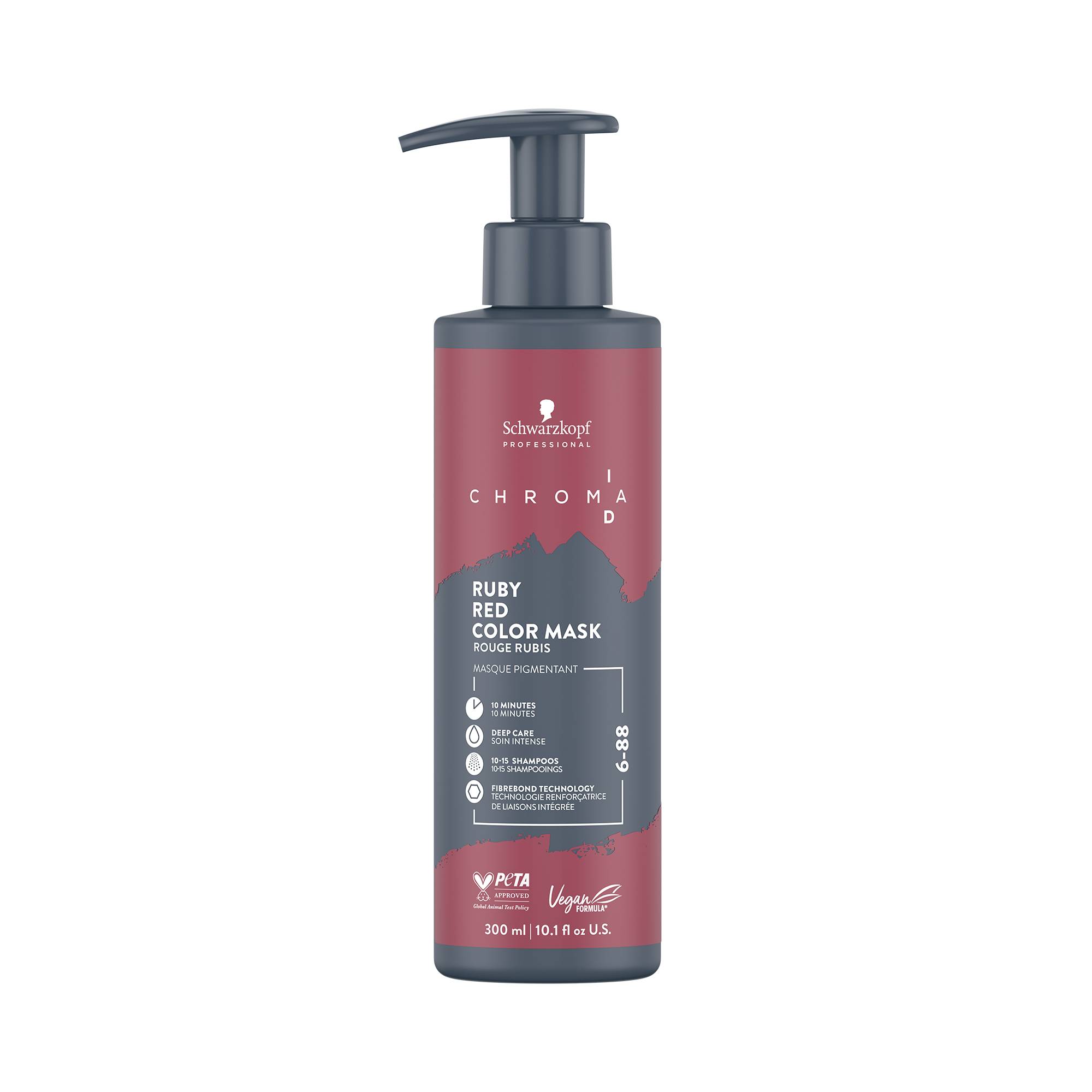 Masque pigmentant ChromaID 6-88 Rouge Rubis de la marque Schwarzkopf Professional Contenance 300ml - 1