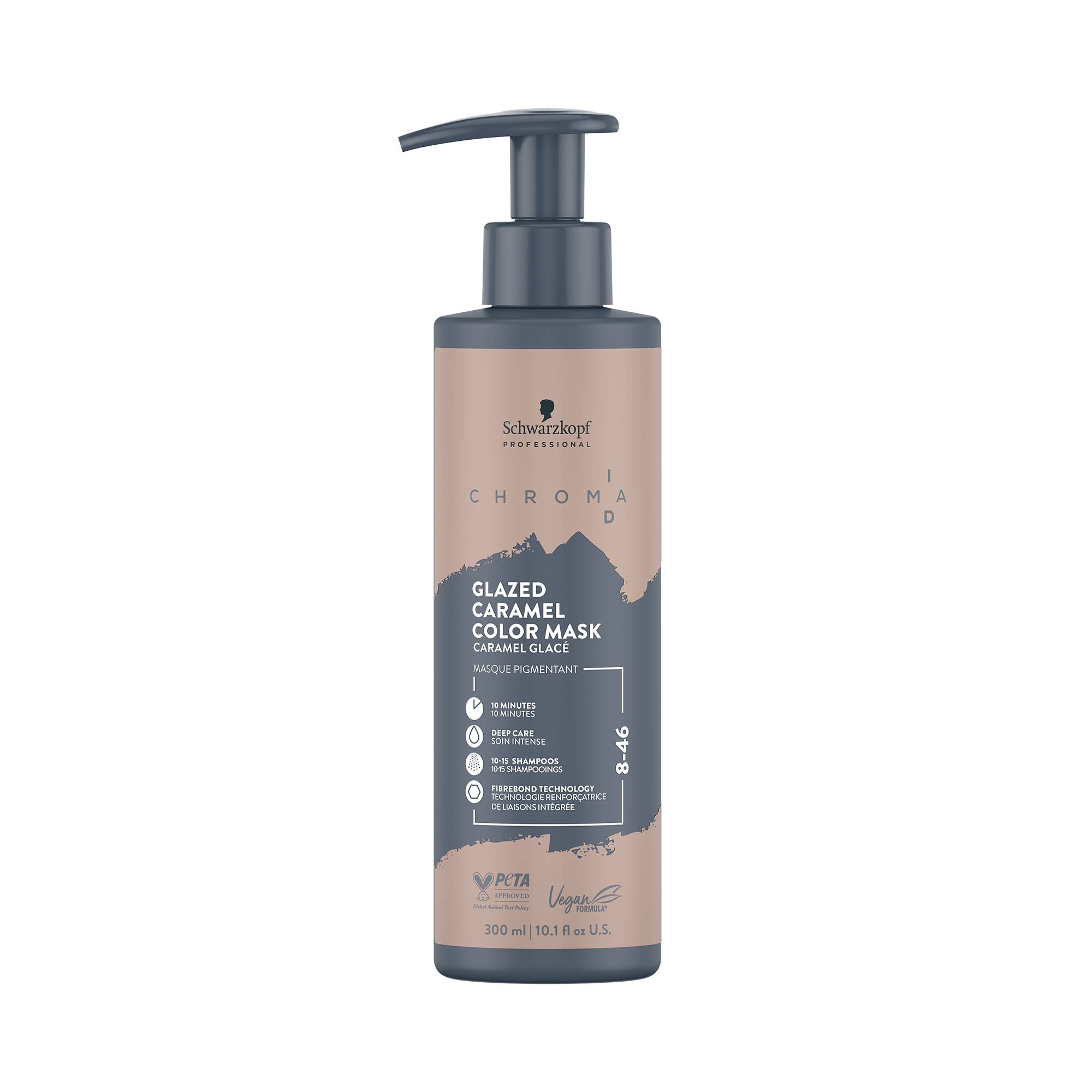 Masque pigmentant ChromaID 8-46 Caramel Glacé de la marque Schwarzkopf Professional Contenance 300ml - 1