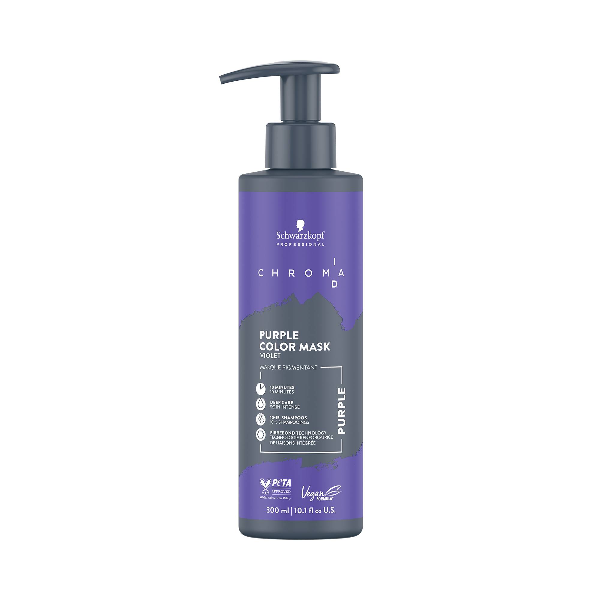 Masque pigmentant ChromaID Violet de la marque Schwarzkopf Professional Contenance 300ml - 1