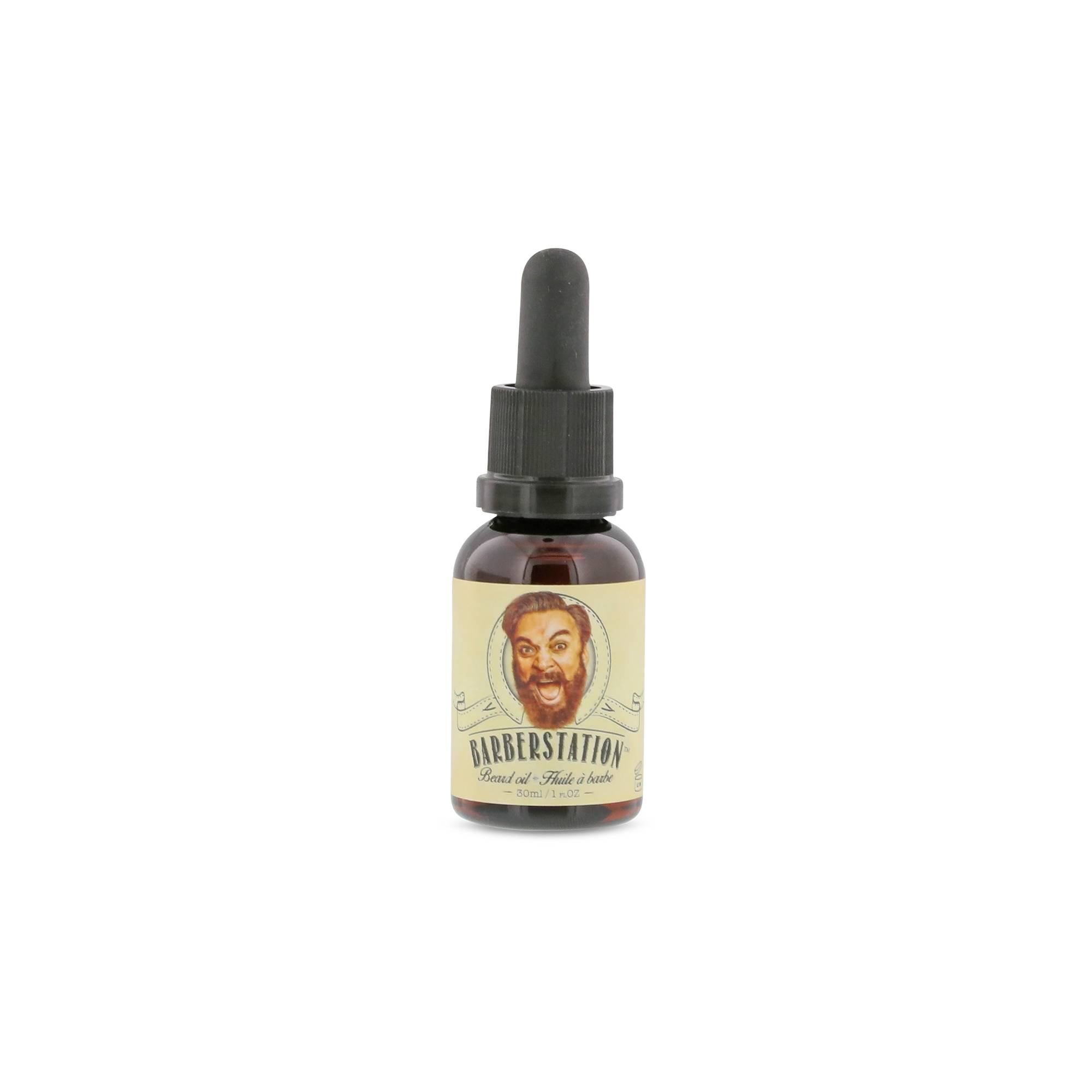 Huile pour barbe et moustache Beard oil de la marque Barberstation Contenance 30ml - 1