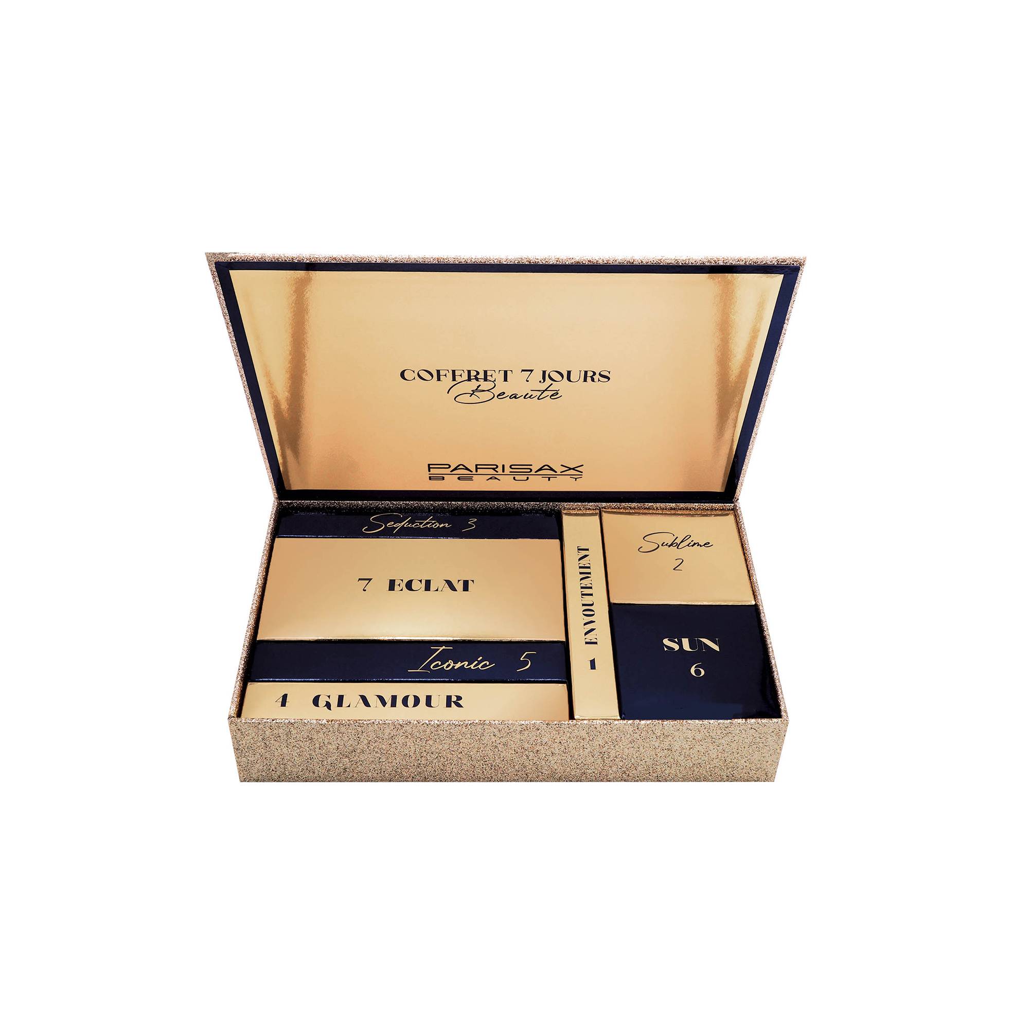 Calendrier coffret festif 7 jours de beauté de la marque Parisax Contenance 300g - 1