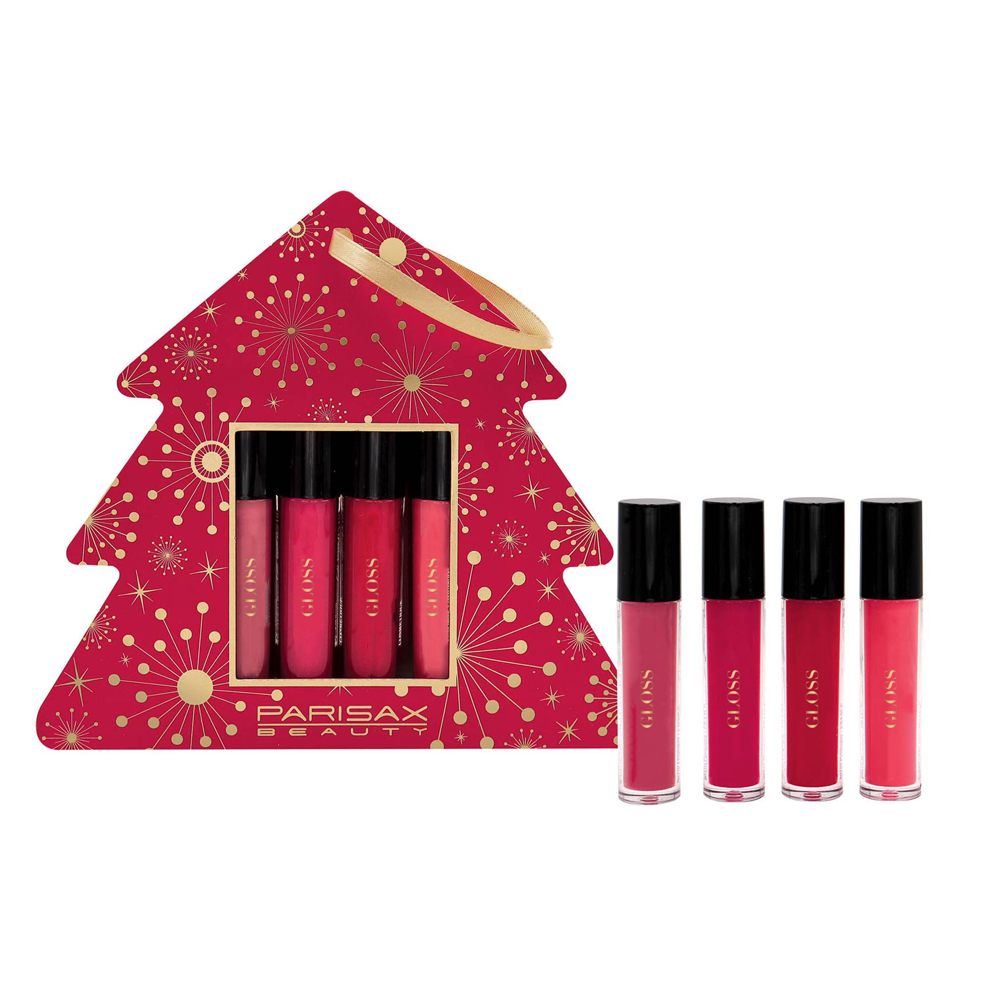 Coffret sapin 4 gloss à lèvres de la marque Parisax Contenance 30g - 1