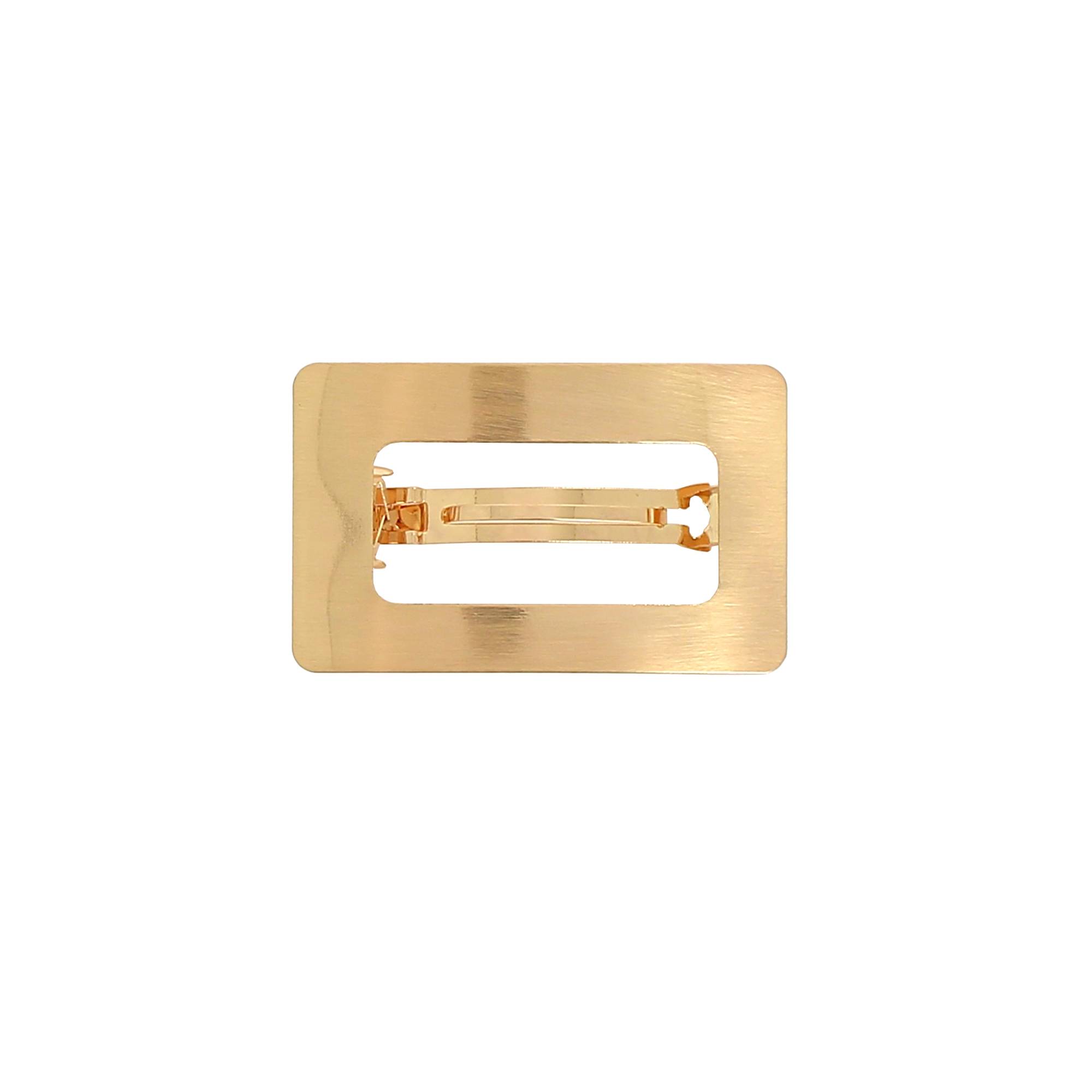 Maxi Barrette Carré Doré Brossé de la marque Bleu Libellule - 1