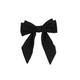 Nœud Satin Noir sur Barrette - 1 Nœud Satin Noir sur Barrette de la marque Bleu Libellule - 1