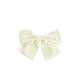Nœud Satin Blanc Cassé sur Pince - 1 Nœud Satin Blanc Cassé sur Pince de la marque Bleu Libellule - 1