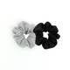 Set de 2 Chouchous Glitter Noir et Argent - 1 Set de 2 Chouchous Glitter Noir et Argent de la marque Bleu Libellule - 1