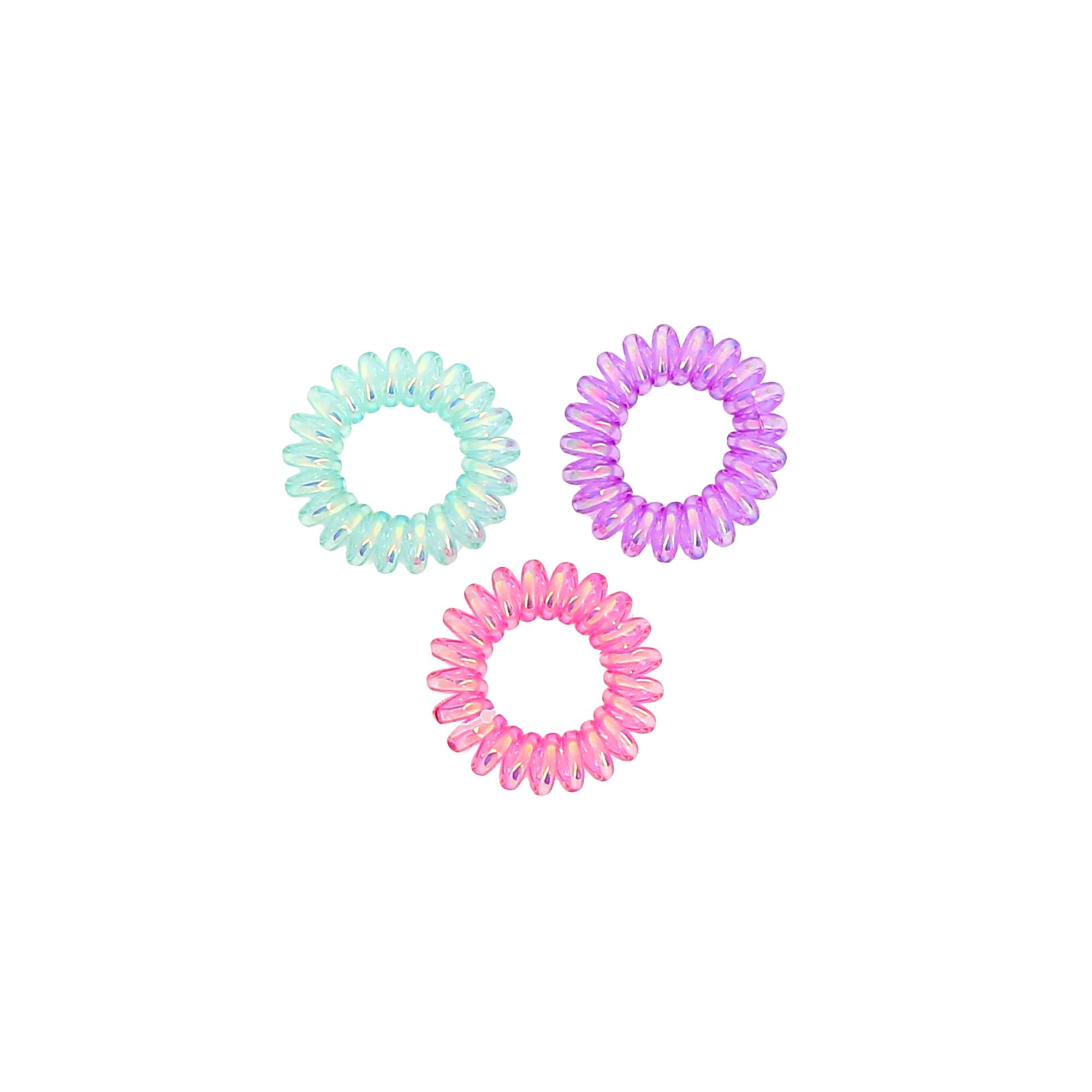 Set de 3 Élastiques Rose, Violet, Bleu de la marque Bleu Libellule - 1