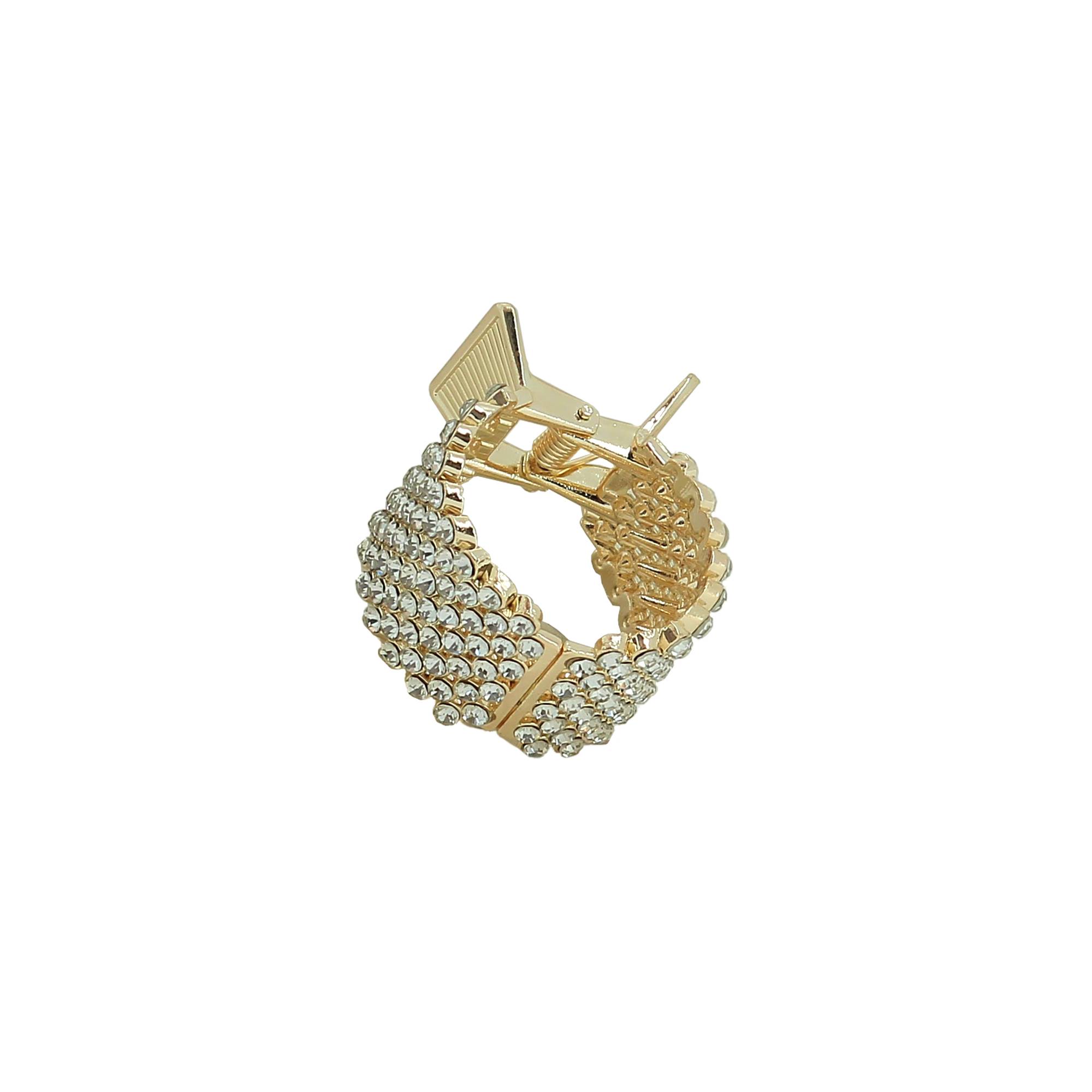 Pince Anneau Doré avec Strass de la marque Bleu Libellule - 1