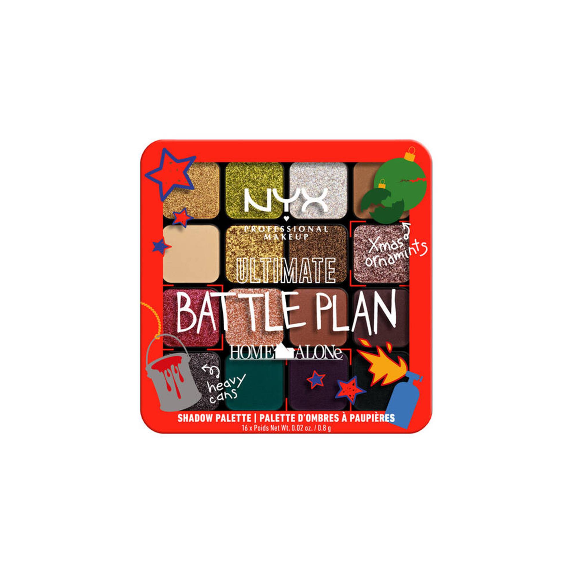 Palette 16 fards à paupières Ultimate Shadow - Home Alone de la marque NYX Professional Makeup Contenance 108g - 1