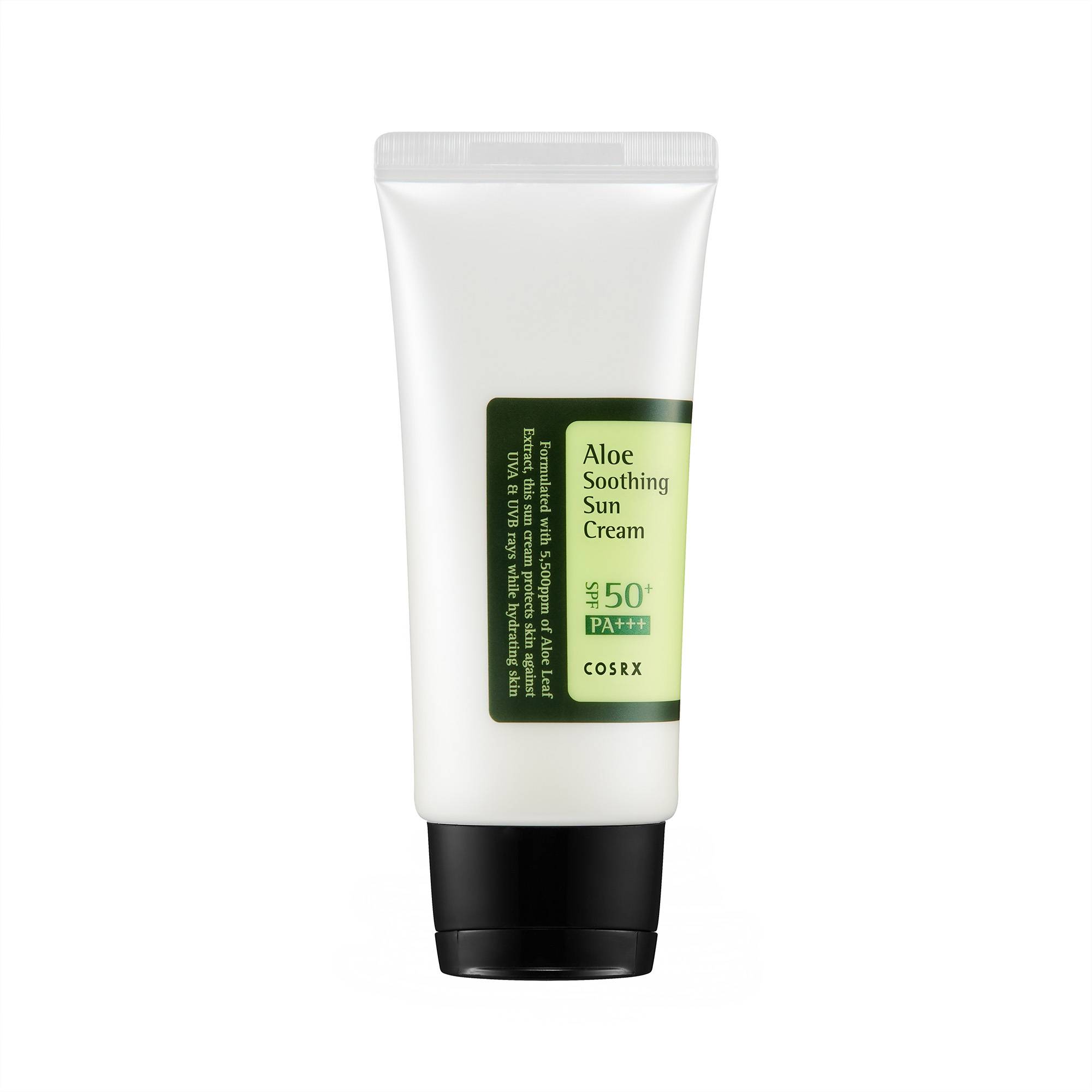 Crème solaire apaisante à l’aloès SPF50+ PA+++ de la marque Cosrx Contenance 50ml - 1