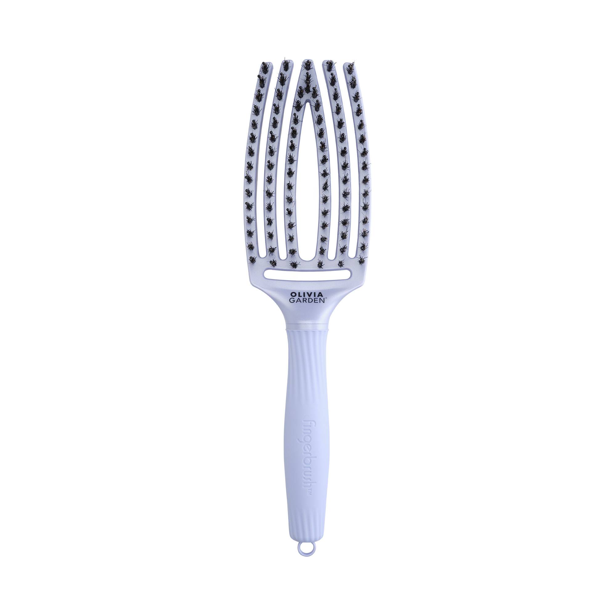 Brosse démêlante Fingerbrush Polar Blue - Care Iconic Boar&Nylon de la marque Olivia Garden - 1