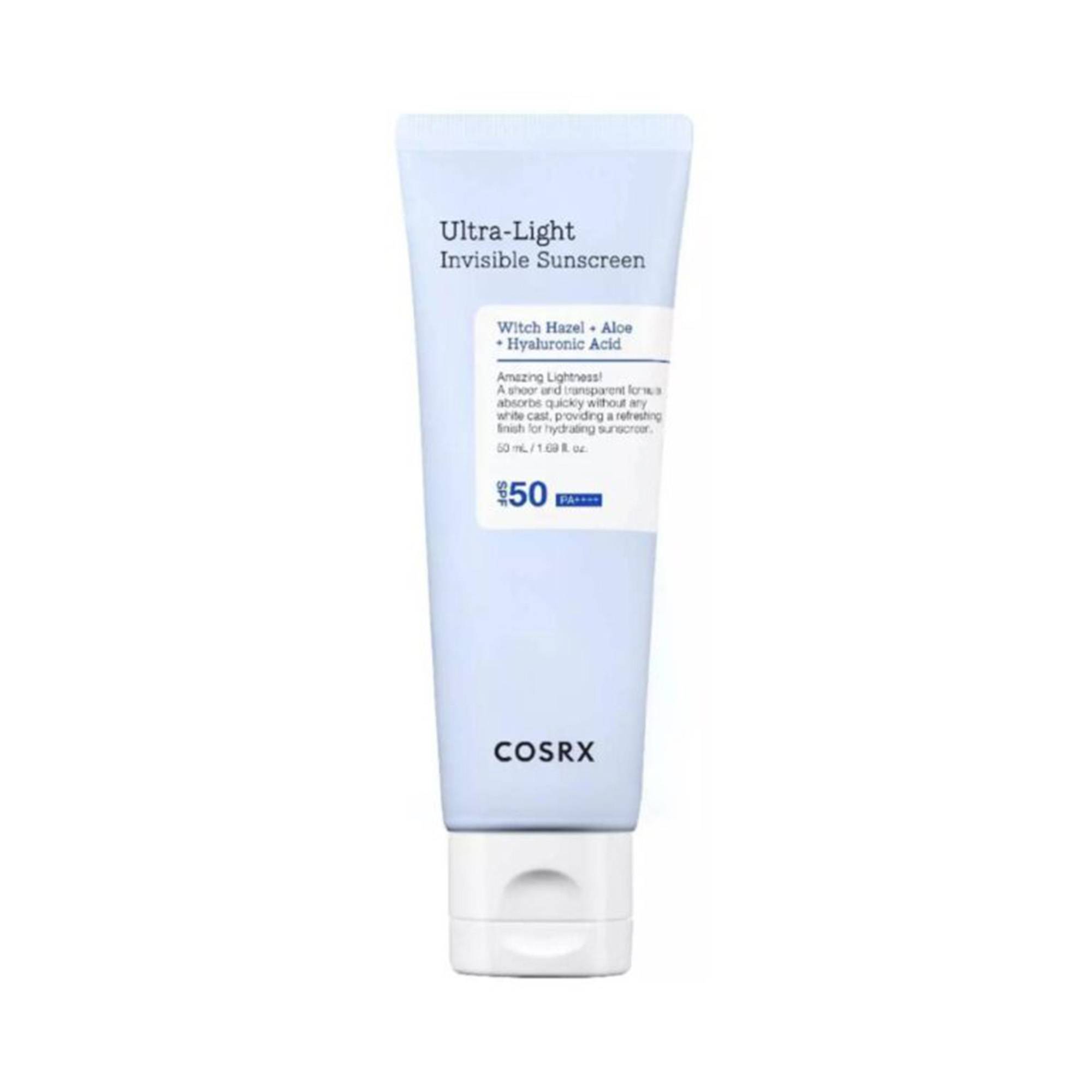 Crème solaire ultra-légère invisible SPF50 PA++++ de la marque Cosrx Contenance 50ml - 1