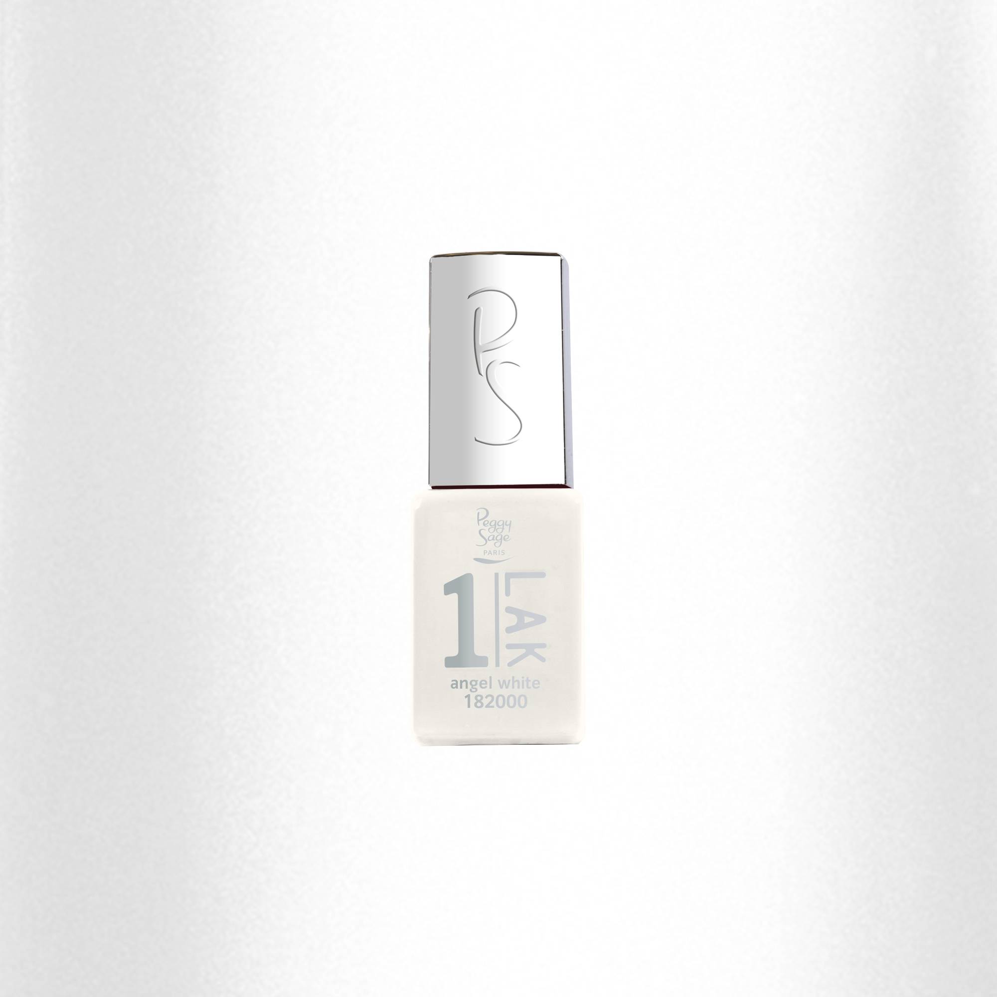 Mini vernis semi-permanent 1-LAK - Angel white de la marque Peggy Sage Contenance 5ml - 1