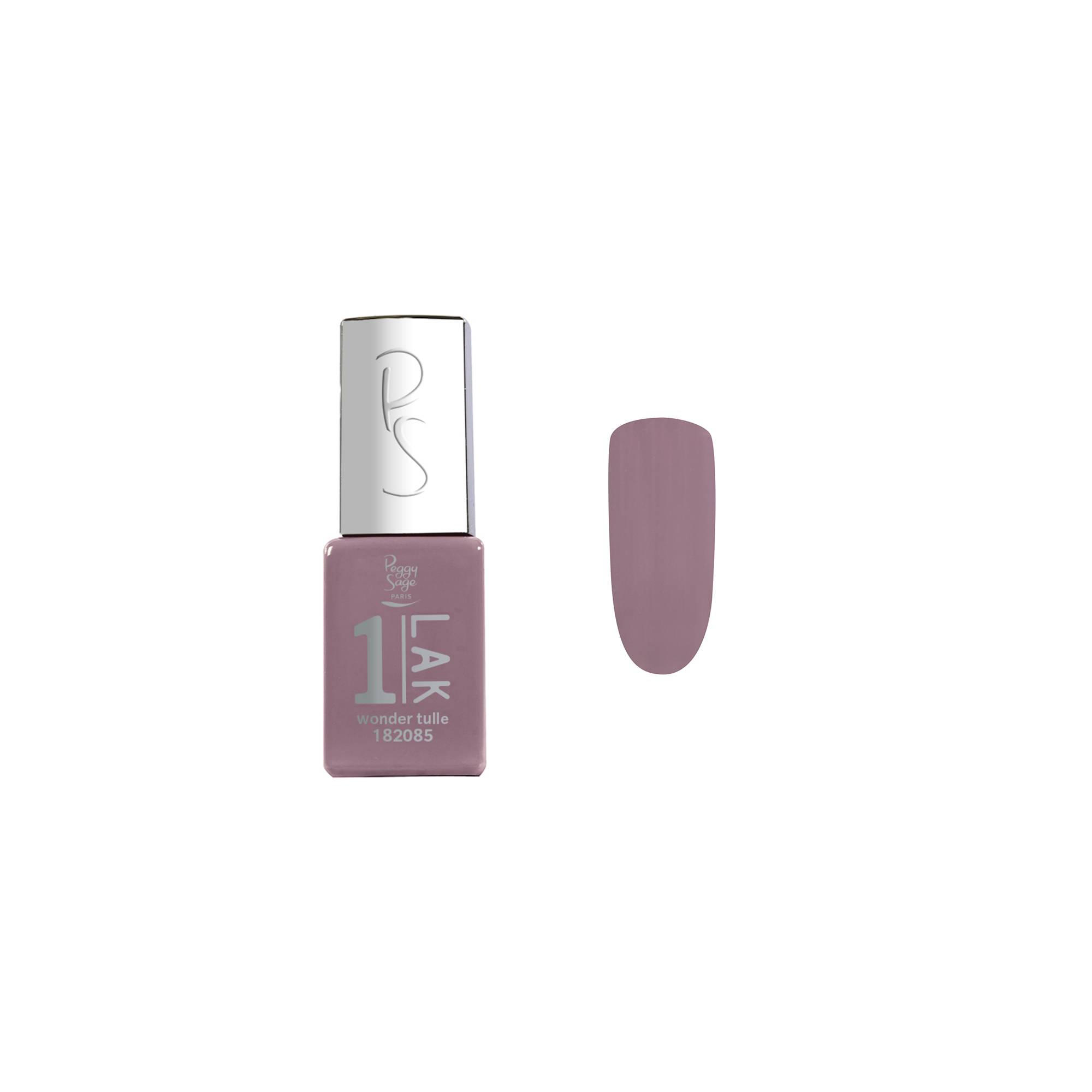 Mini vernis semi-permanent 1-LAK - Wonder tulle de la marque Peggy Sage Contenance 5ml - 1