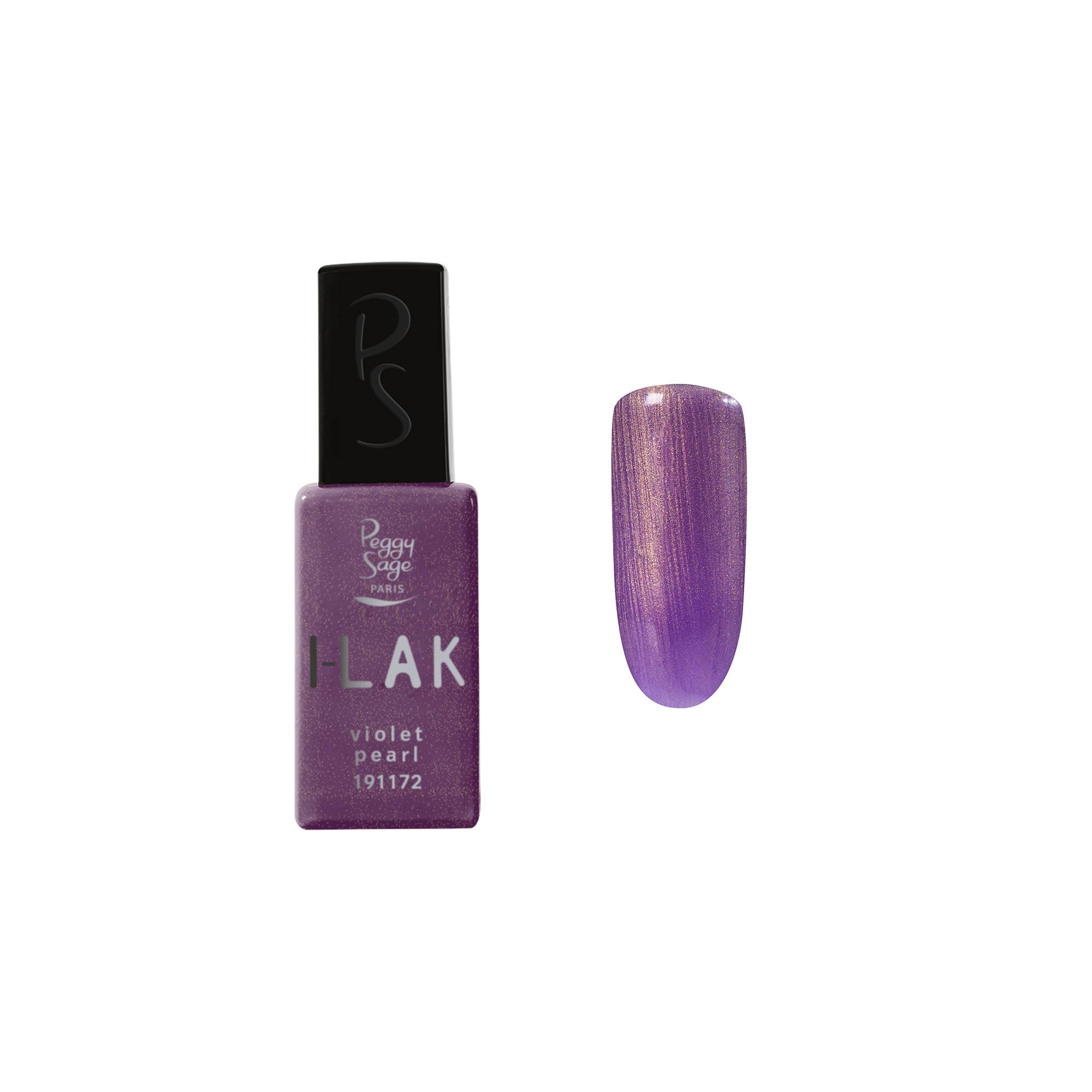 Vernis semi-permanent I-LAK Violet pearl de la marque Peggy Sage Contenance 11ml - 1