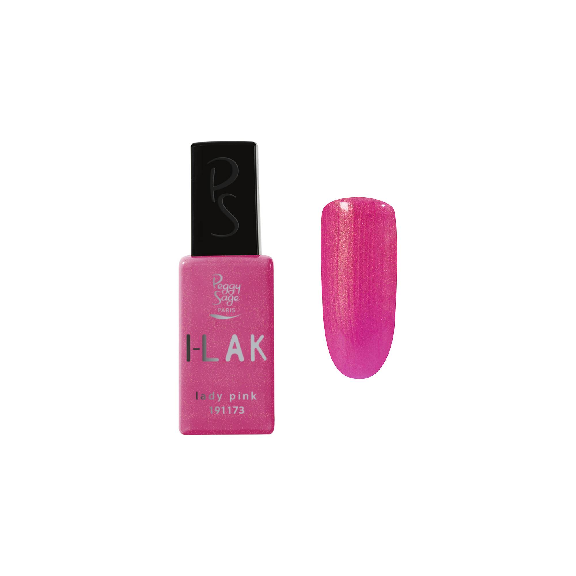 Vernis semi-permanent I-LAK Lady pink de la marque Peggy Sage Contenance 11ml - 1