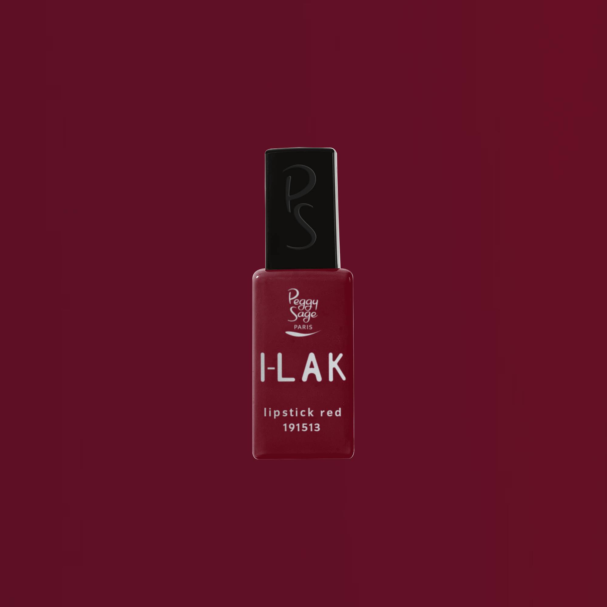 Vernis semi-permanent I-LAK - Lipstick red de la marque Peggy Sage Contenance 11ml - 1