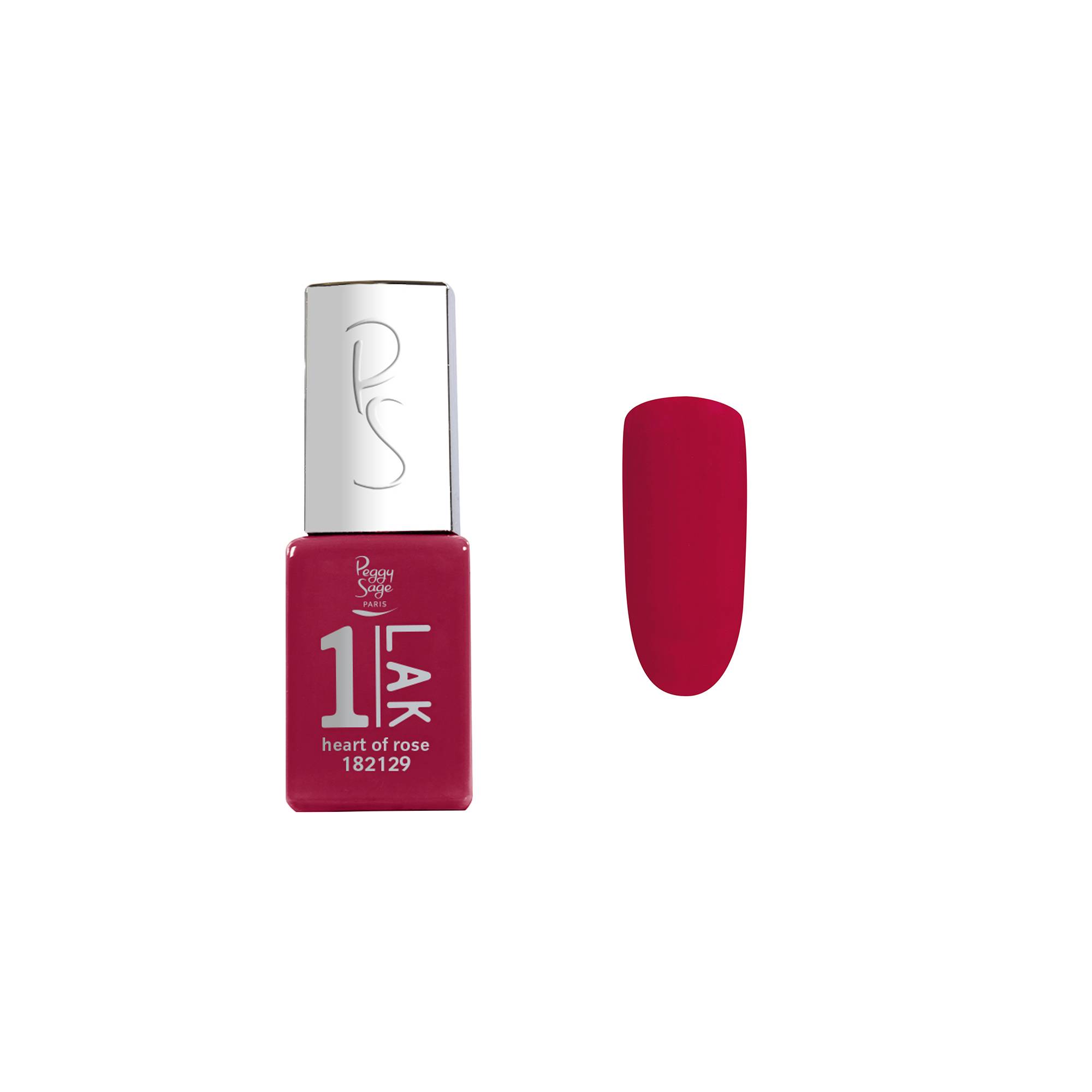 Mini vernis semi-permanent 1-LAK Heart of Rose de la marque Peggy Sage Contenance 5ml - 1