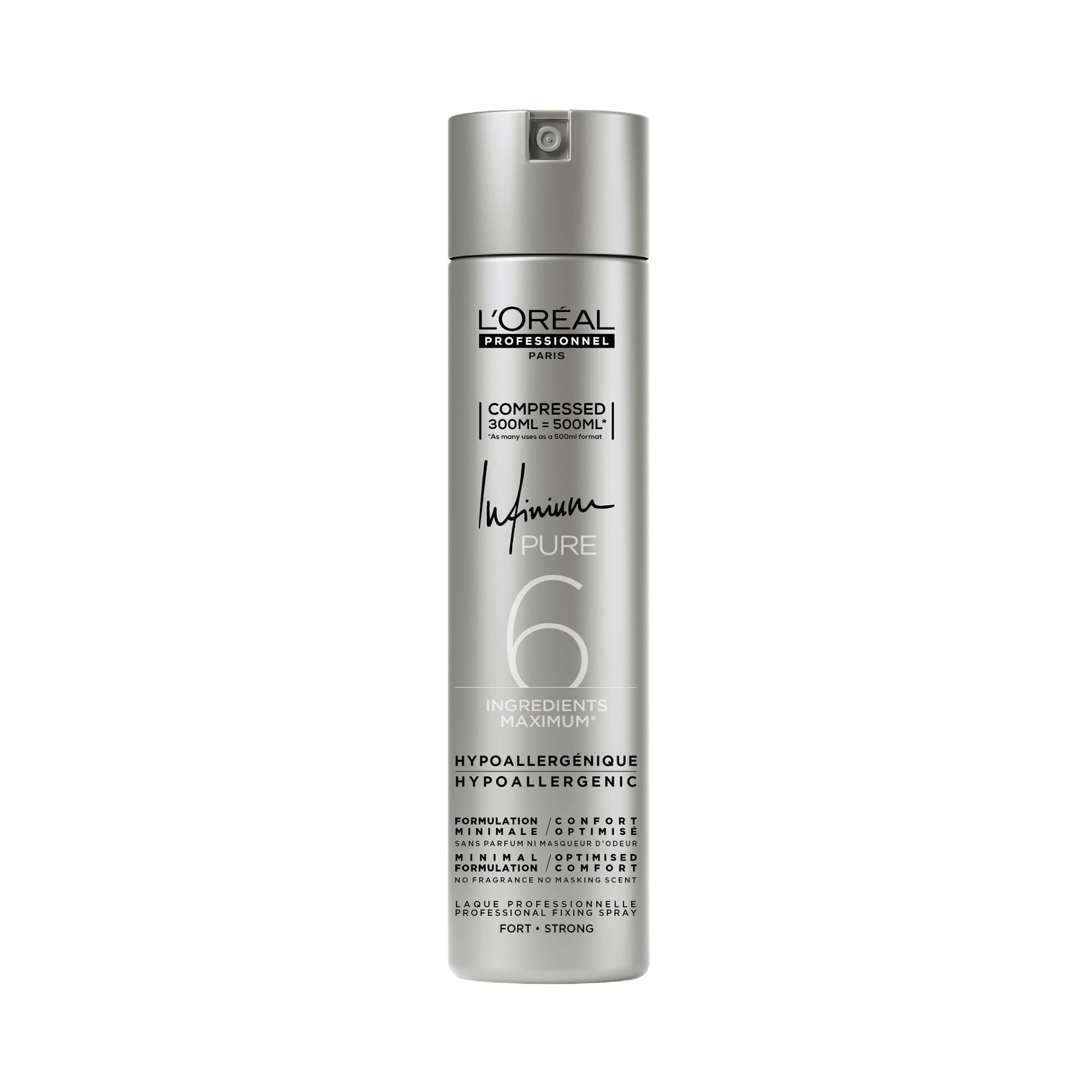 Laque Infinium Pure fixation forte de la marque L'Oréal Professionnel Contenance 300ml - 1