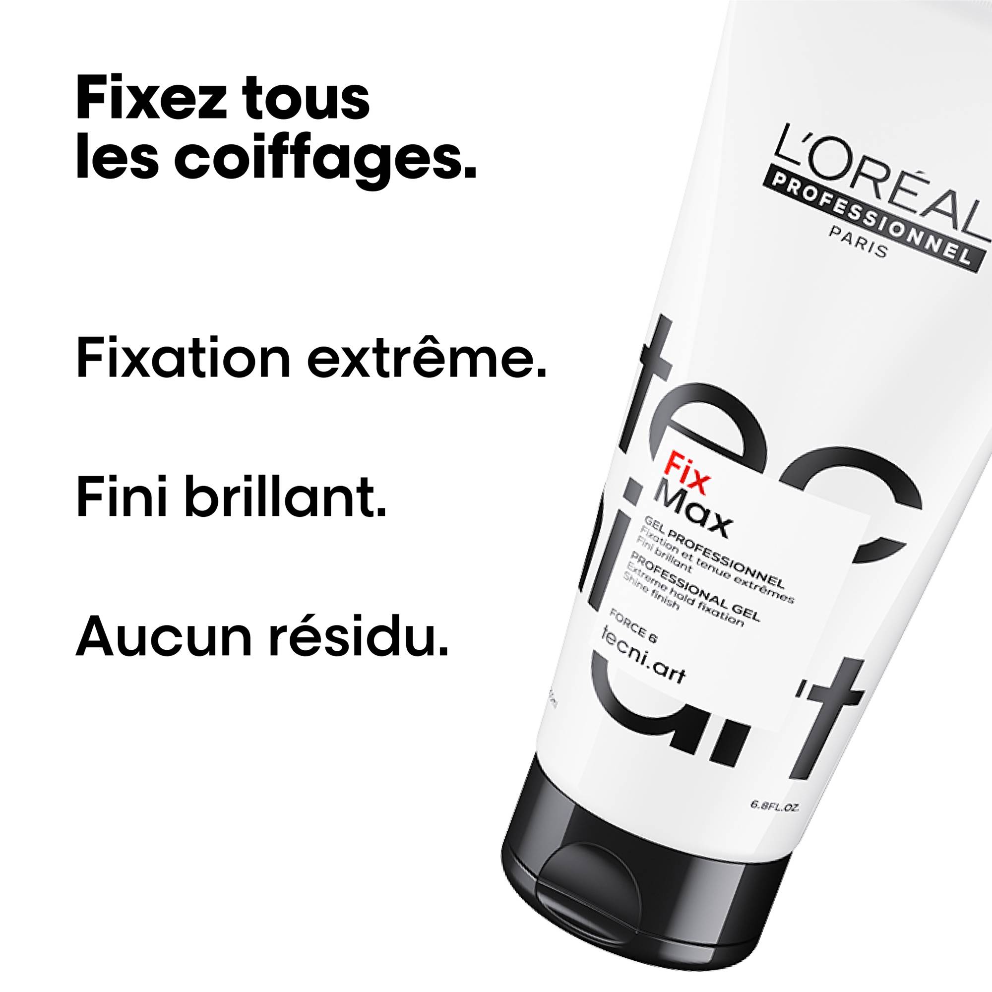 Gel Coiffant L'Oréal Professionnel Gel Fix Max – 200ml – Tenue Forte
