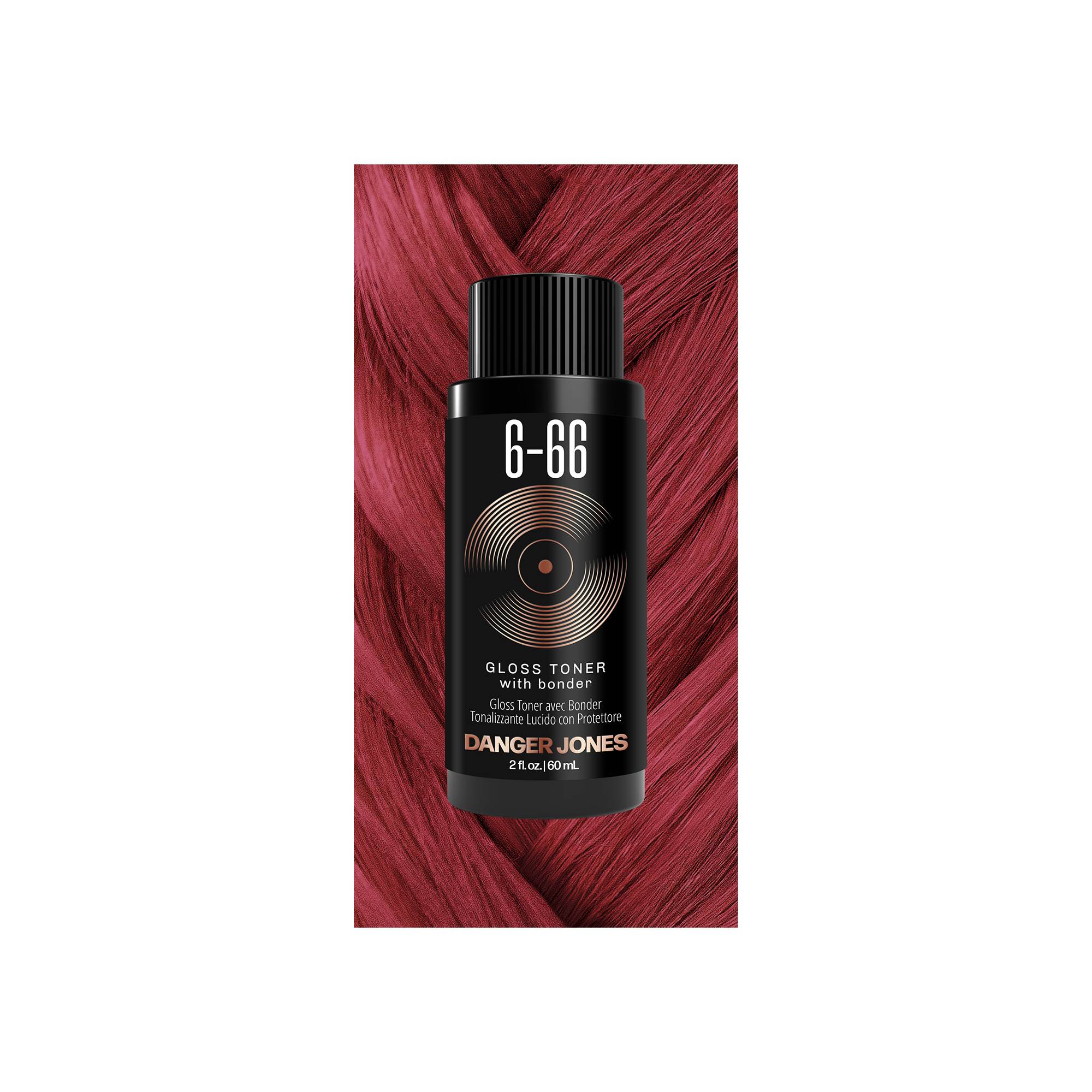 Gloss Toner 6-66 red red de la marque Danger Jones Contenance 60ml - 1