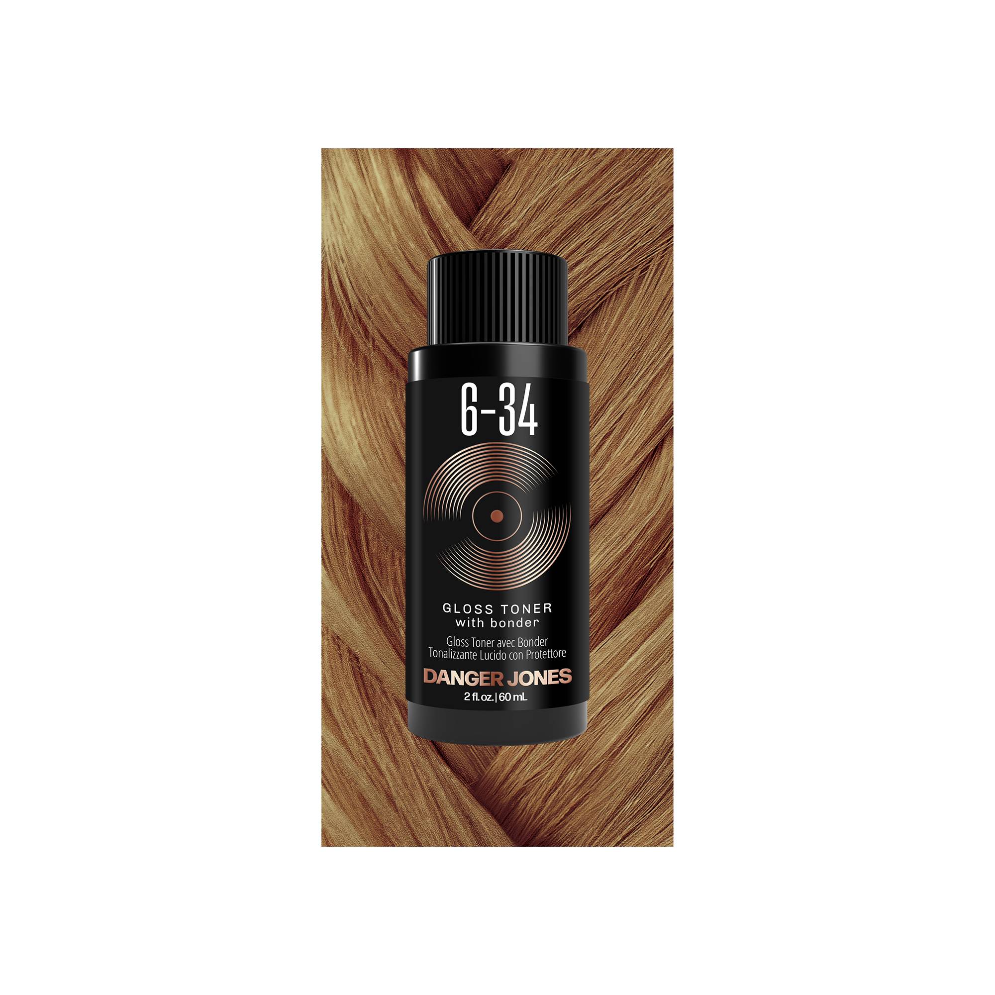 Gloss Toner 6-34 gold copper de la marque Danger Jones Contenance 60ml - 1