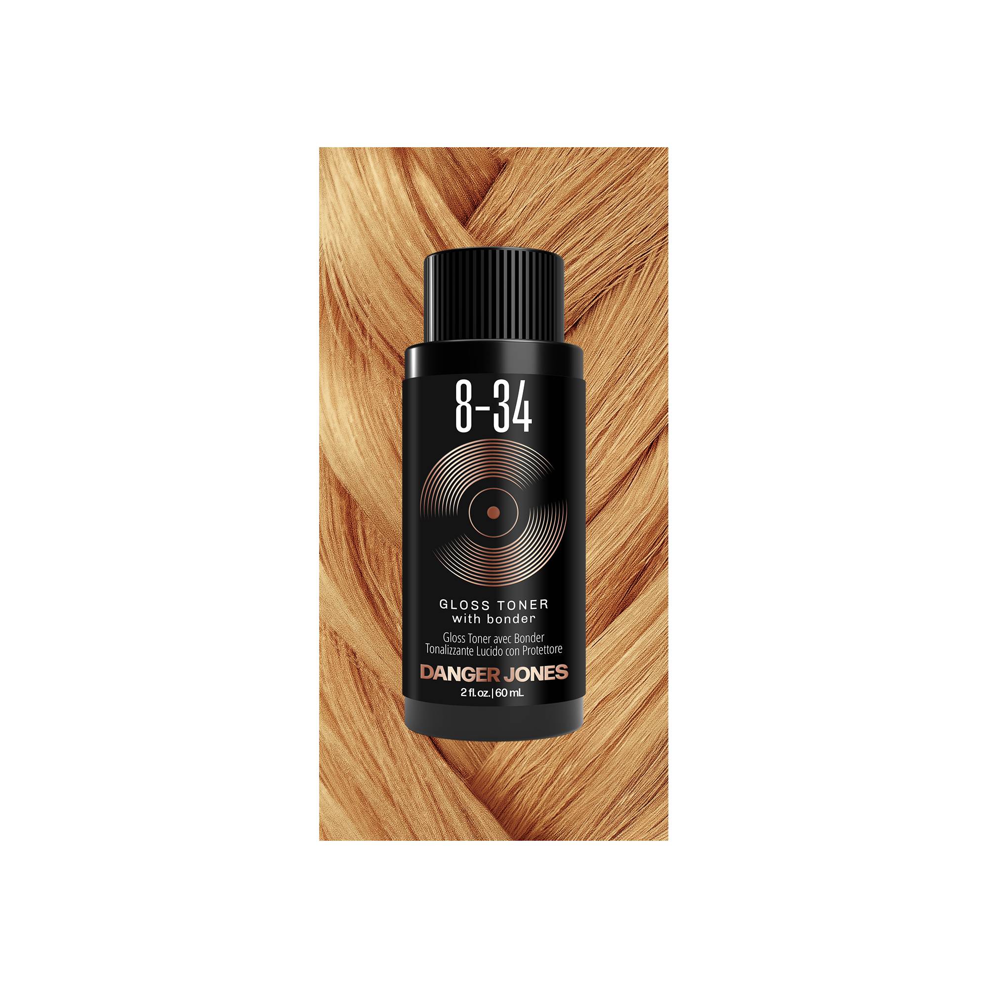 Gloss Toner 8-34 gold copper de la marque Danger Jones Contenance 60ml - 1