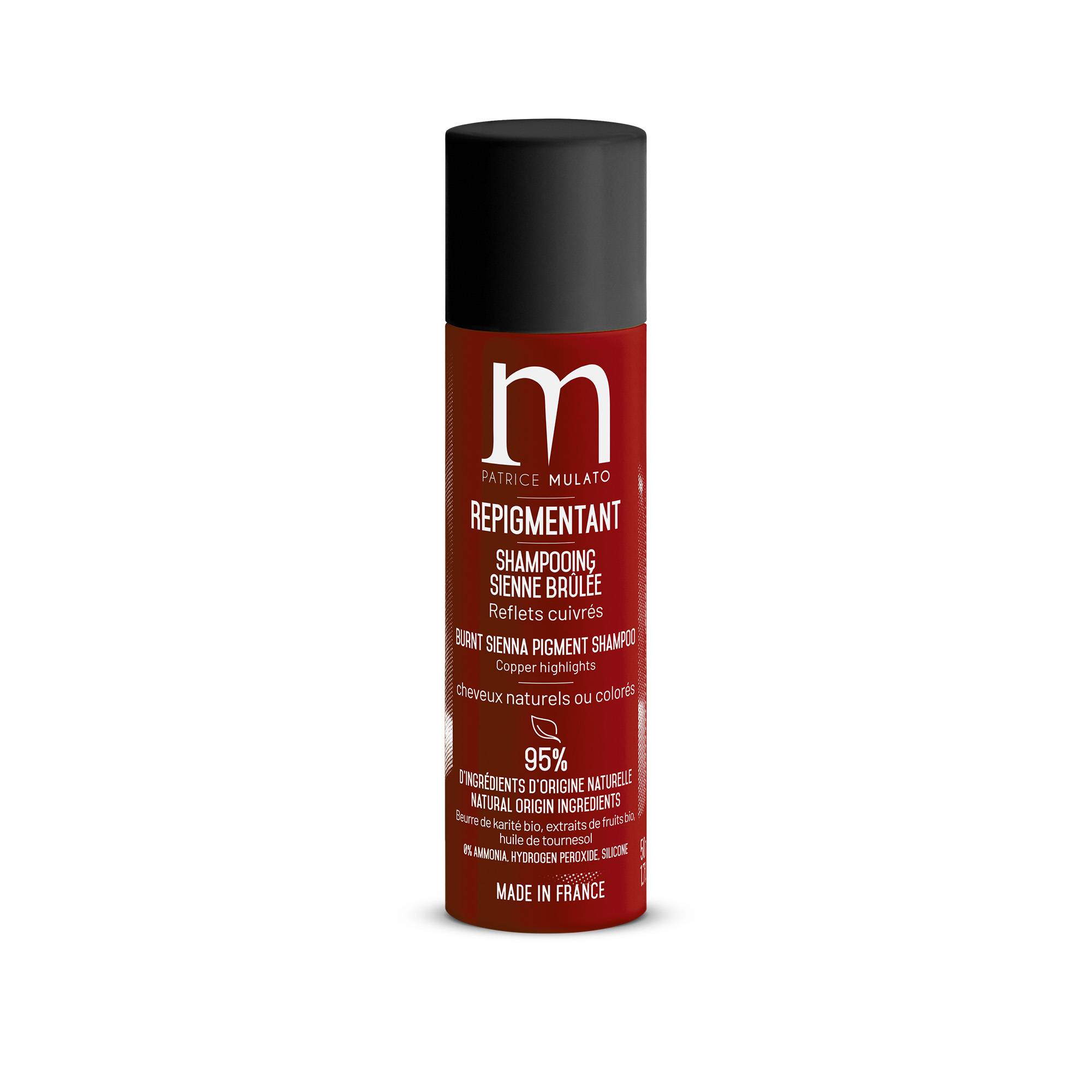Shampoing Repigmentant Sienne Brûlée de la marque Mulato Contenance 50ml - 1