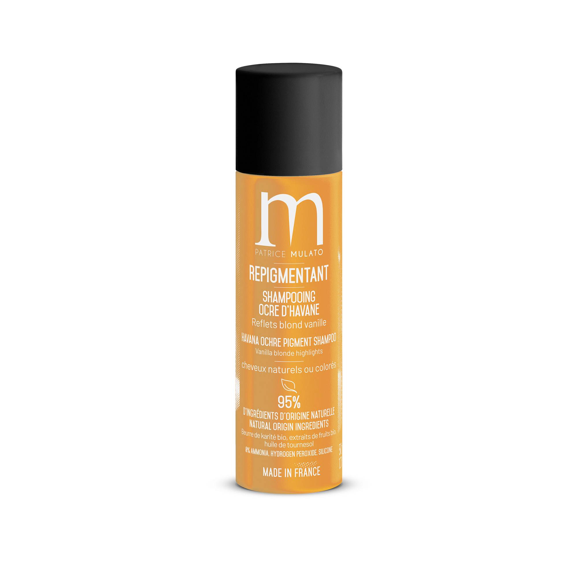 Shampoing Repigmentant Ocre d'Havane de la marque Mulato Contenance 50ml - 1