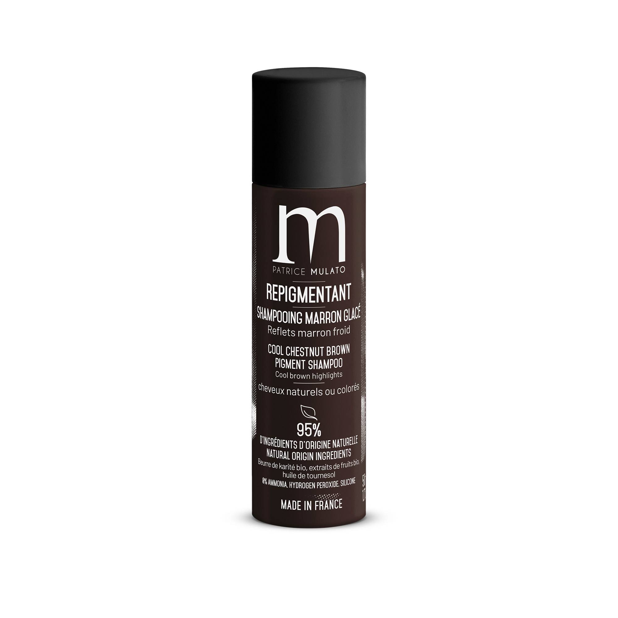 Shampoing Repigmentant Marron Glacé de la marque Mulato Contenance 50ml - 1