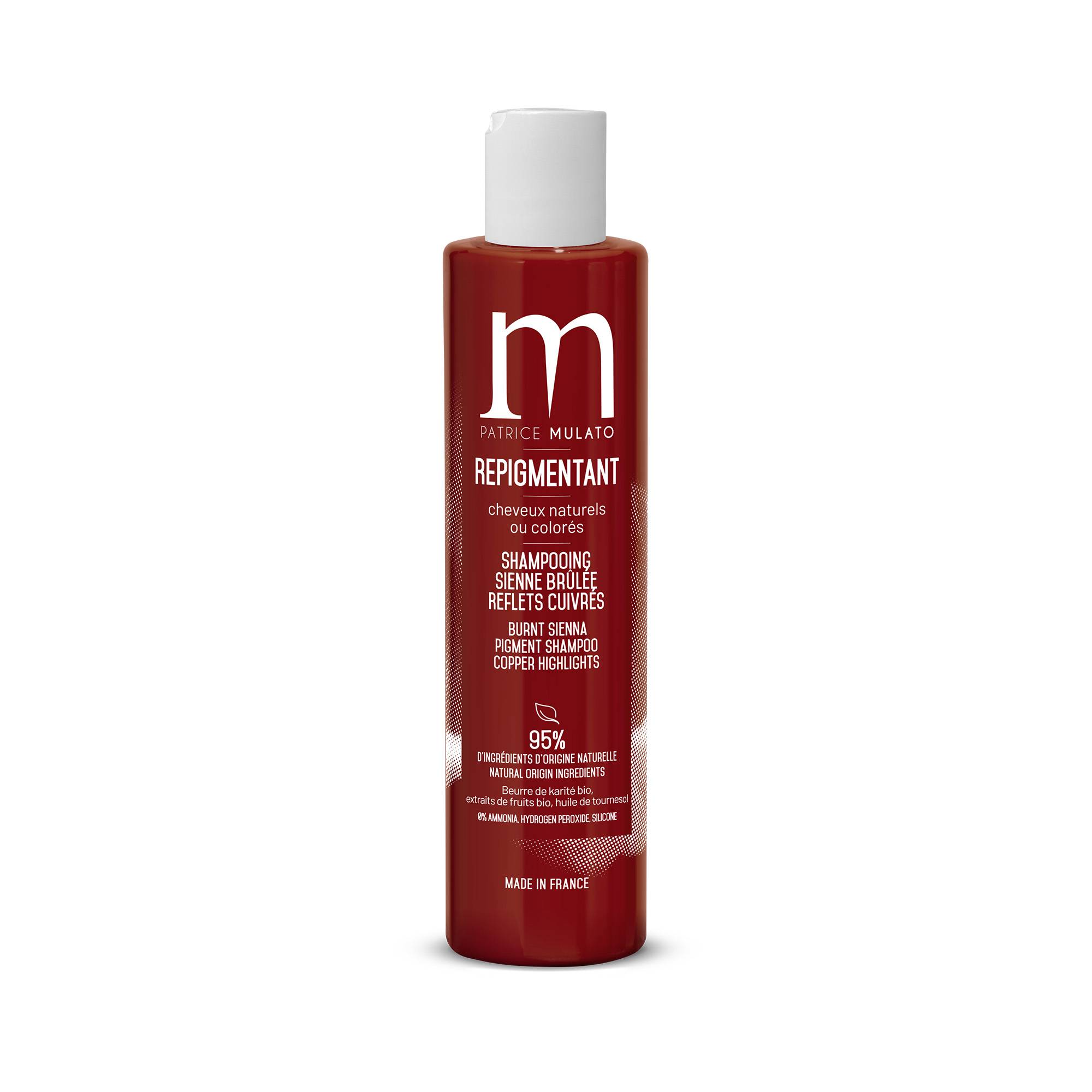 Shampoing Repigmentant Sienne Brûlée de la marque Mulato Contenance 200ml - 1