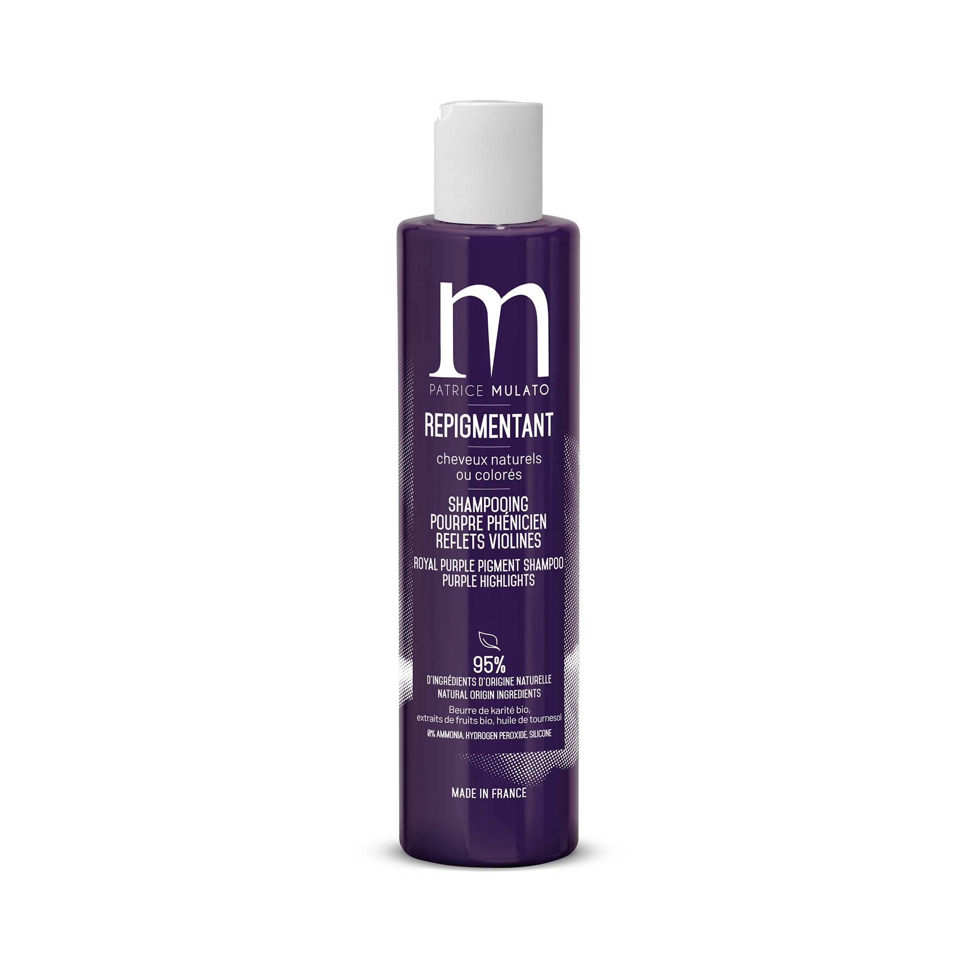 Shampoing Repigmentant Pourpre Phénicien de la marque Mulato Contenance 200ml - 1