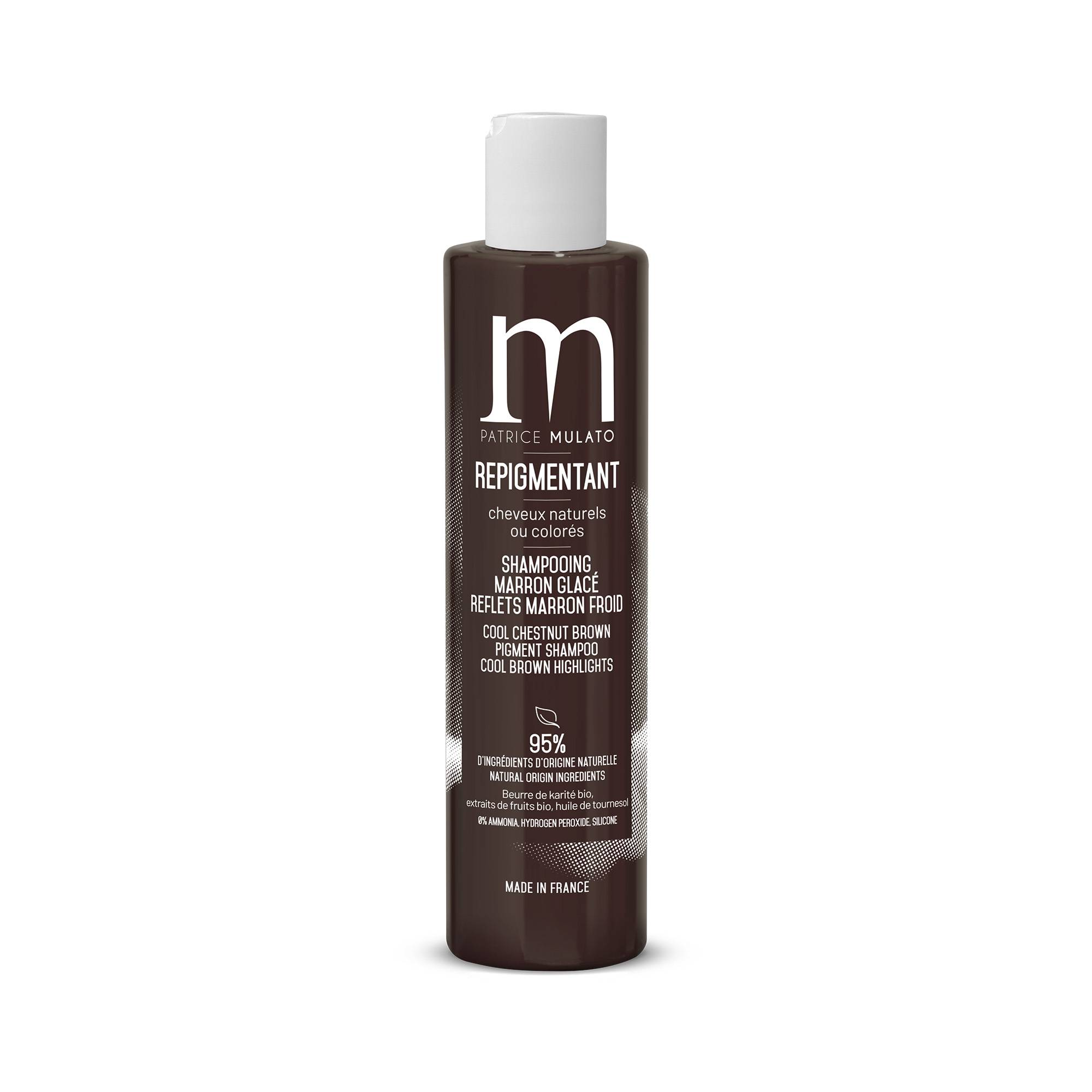 Shampoing Repigmentant Marron Glacé de la marque Mulato Contenance 200ml - 1