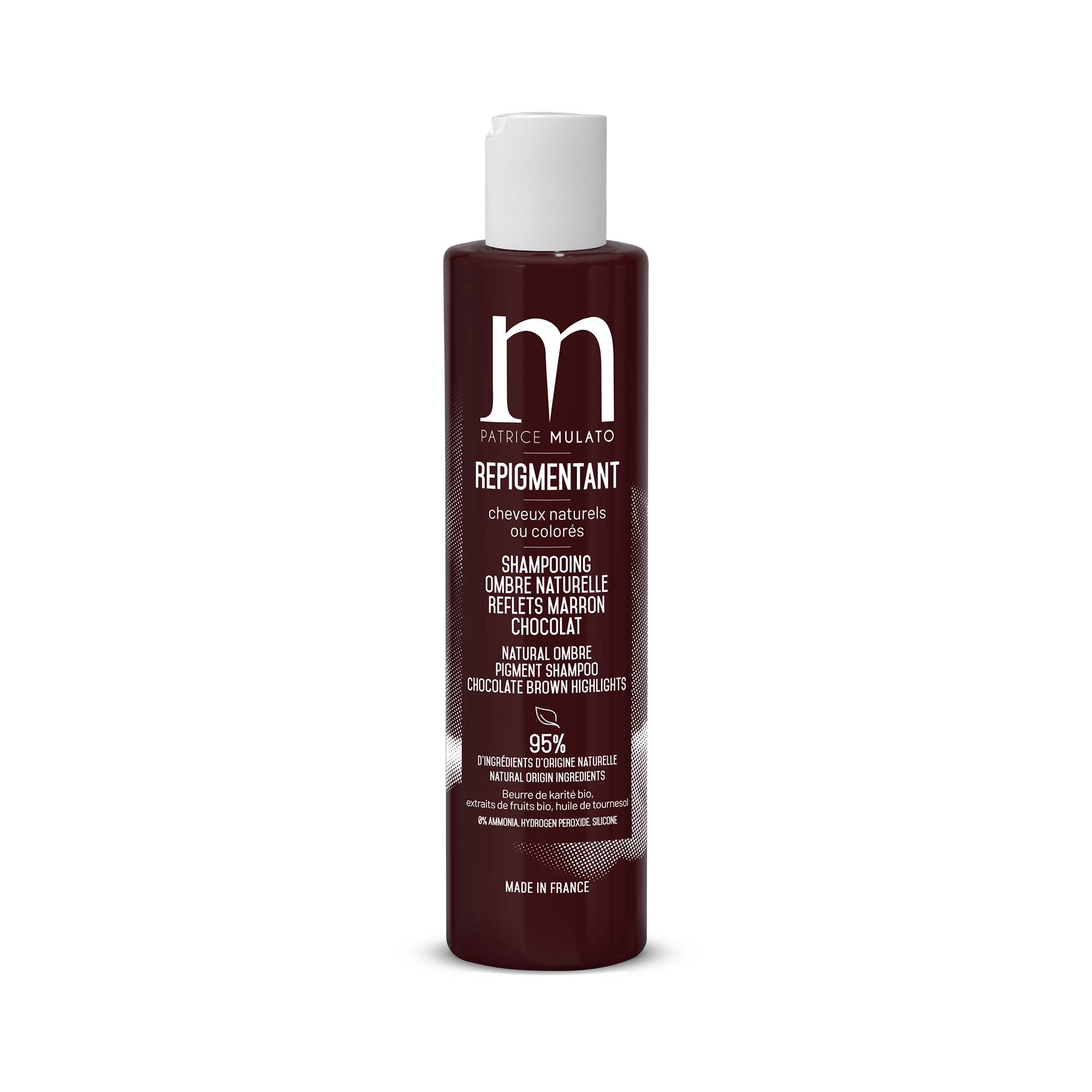 Shampoing Repigmentant Ombre Naturelle de la marque Mulato Contenance 200ml - 1