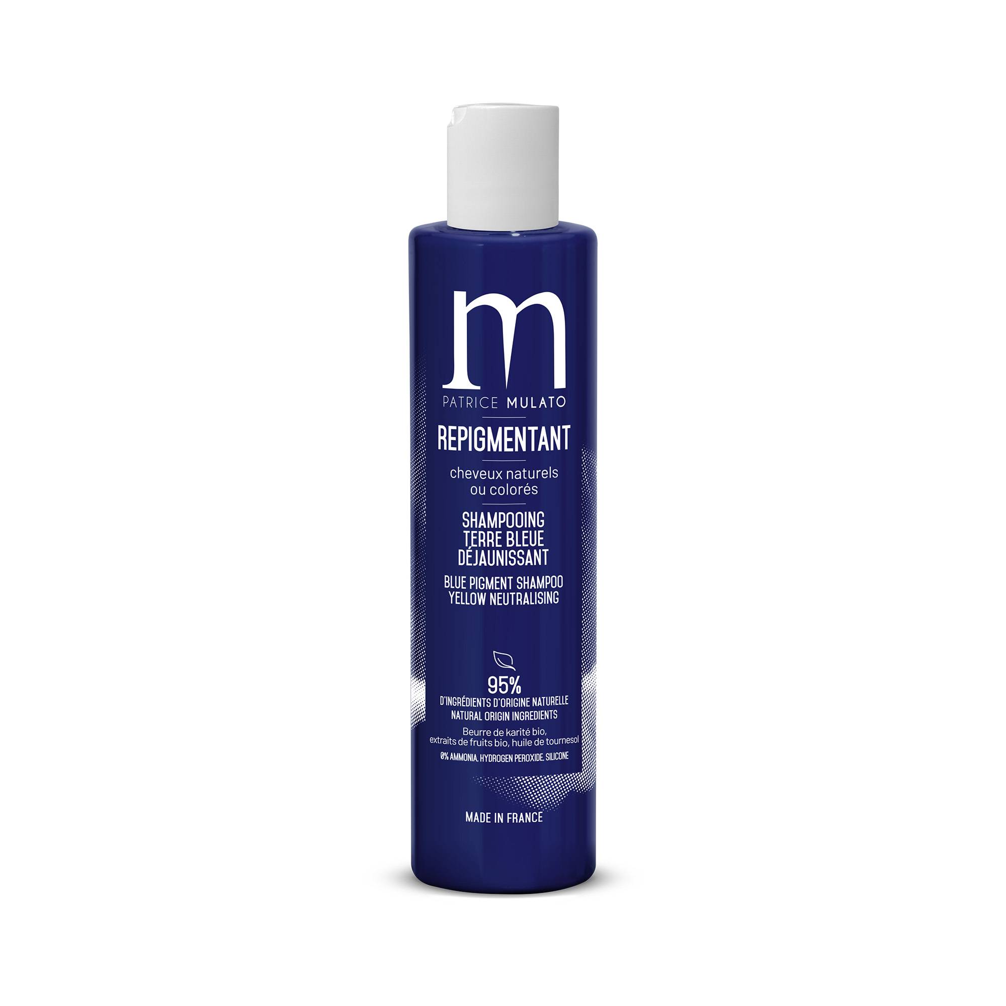 Shampoing Repigmentant Terre Bleue de la marque Mulato Contenance 200ml - 1