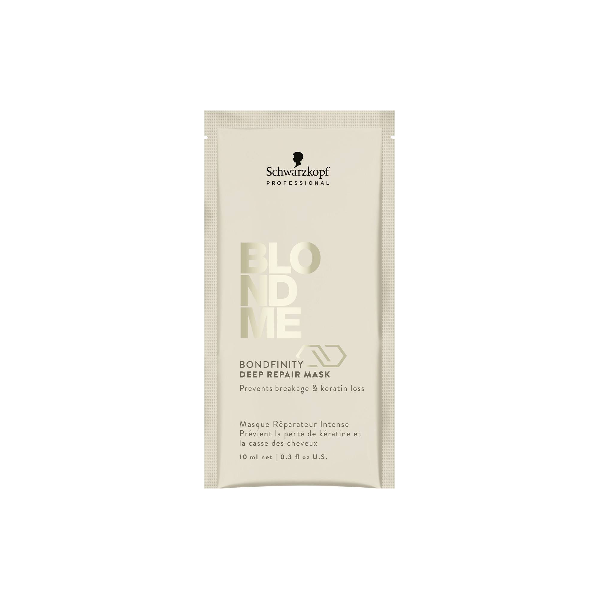 Échantillon masque réparateur BlondMe de la marque Schwarzkopf Professional Contenance 10ml - 1