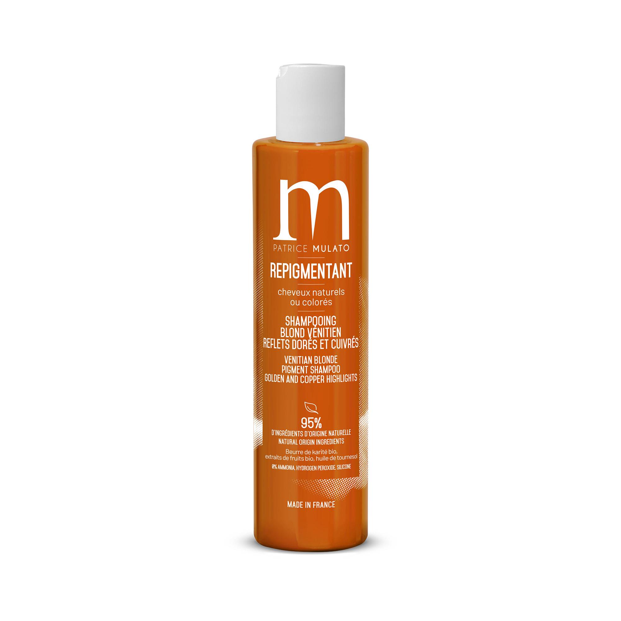 Shampoing Repigmentant Blond Vénitien de la marque Mulato Contenance 200ml - 1