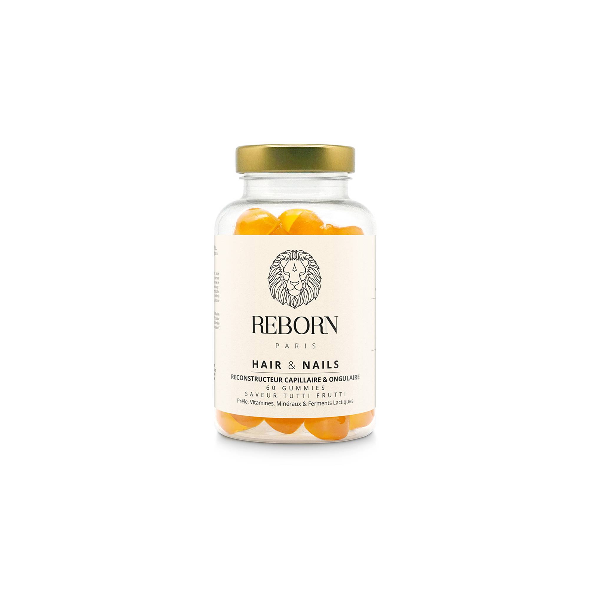 Gummies Reborn - Reconstructeur capillaire et ongulaire de la marque Reborn® Contenance 171g - 1