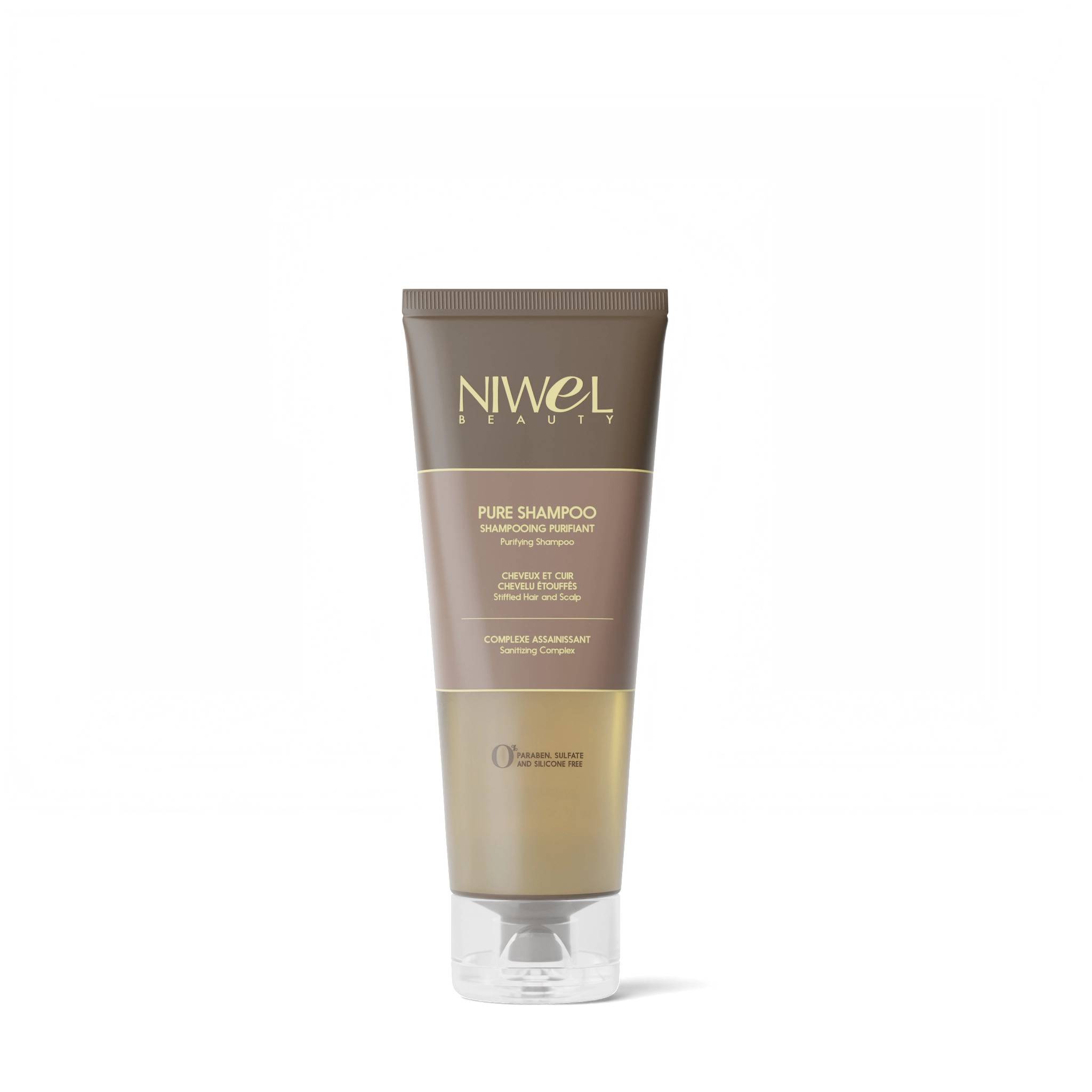 Shampooing purifiant cheveux et cuir chevelu étouffés de la marque Niwel Beauty Contenance 250ml - 1