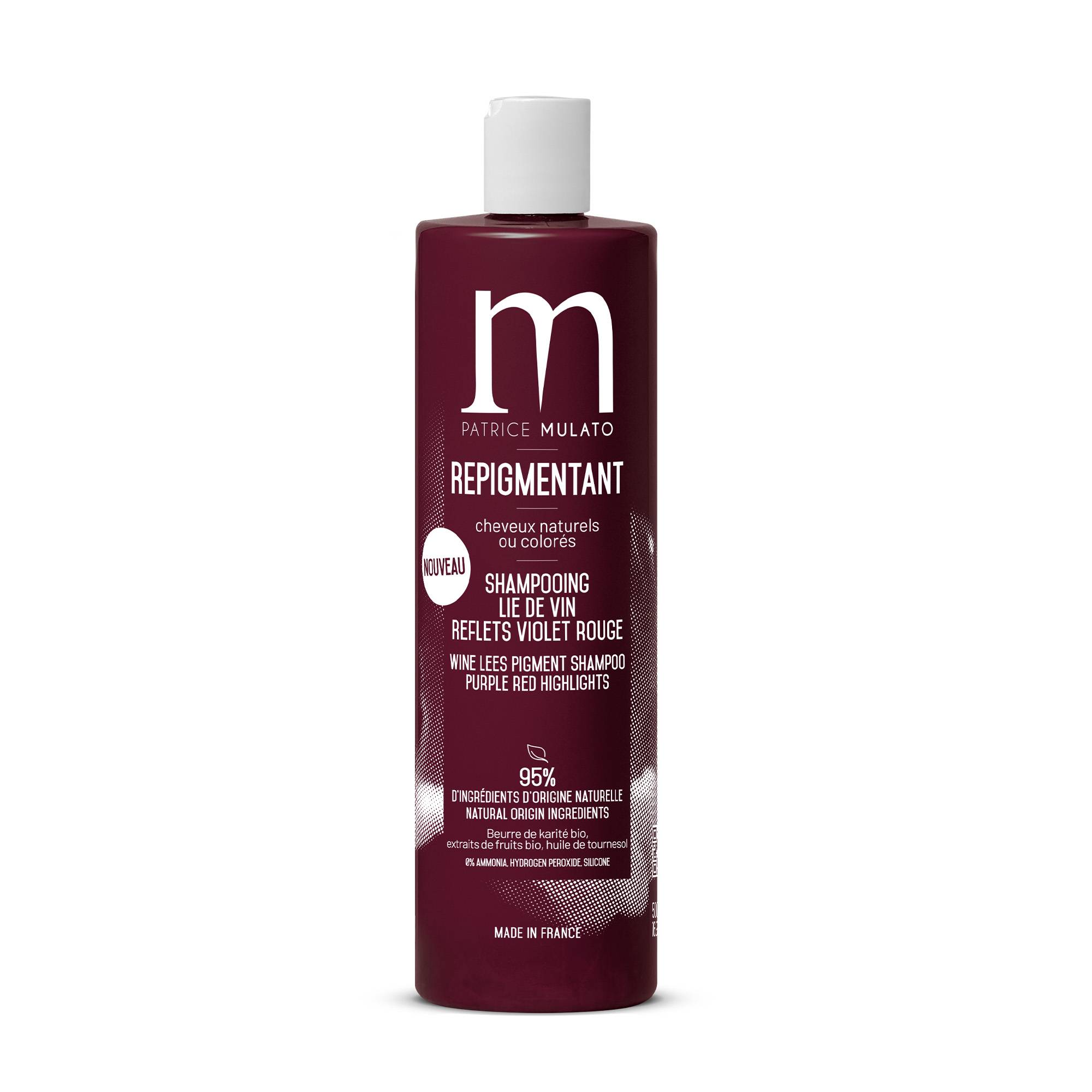 Shampoing repigmentant Lie de vin de la marque Mulato Contenance 500ml - 1