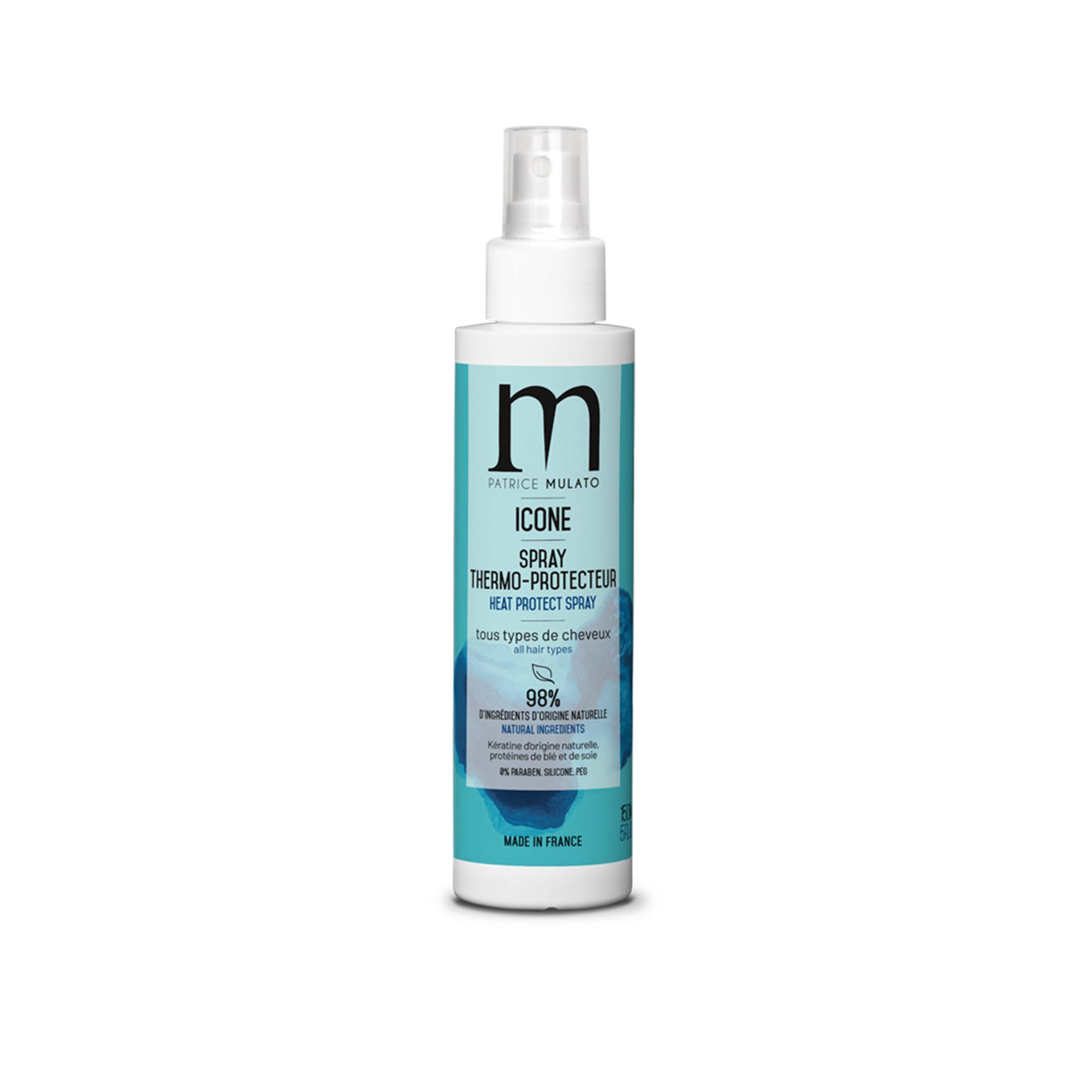 Spray thermo-protecteur naturel Icône de la marque Mulato Contenance 150ml - 1