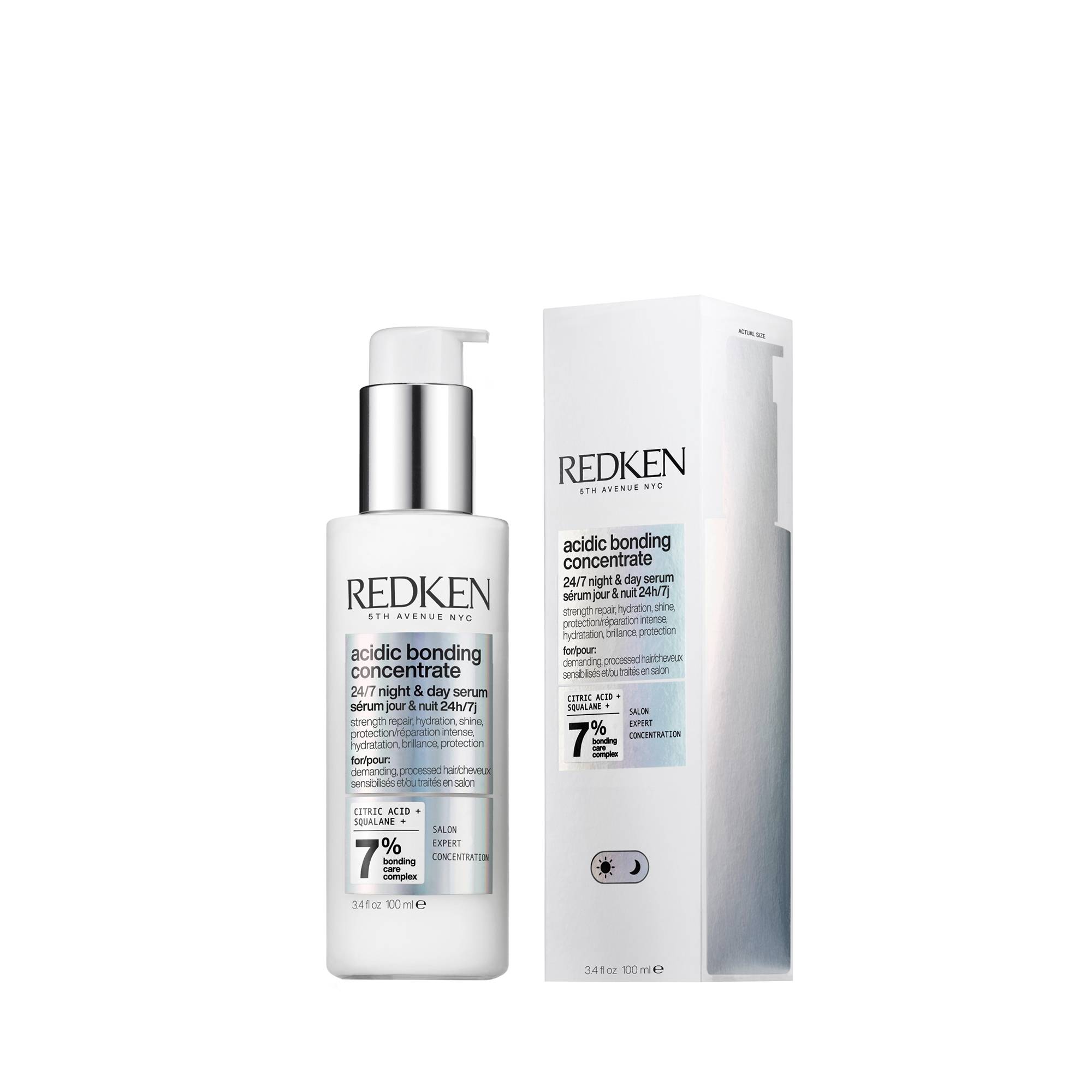 Sérum réparateur intensif jour & nuit Acidic Bonding Concentrate de la marque Redken Contenance 100ml - 1
