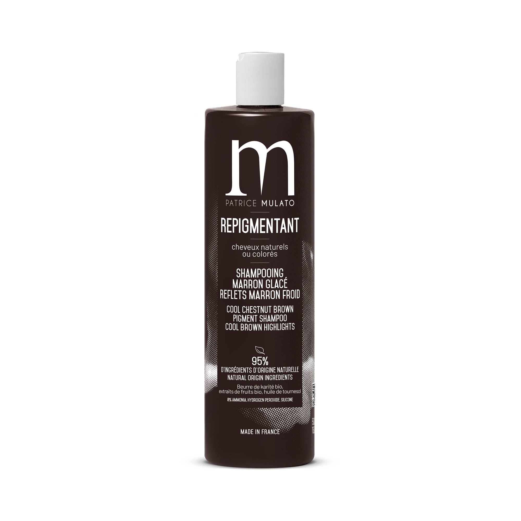 Shampoing Repigmentant Marron Glacé de la marque Mulato Contenance 500ml - 1
