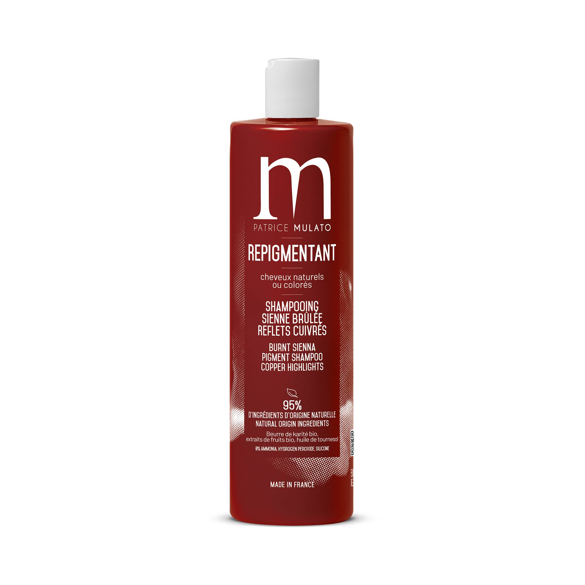 Shampoing Repigmentant Sienne Brûlée de la marque Mulato Contenance 500ml - 1