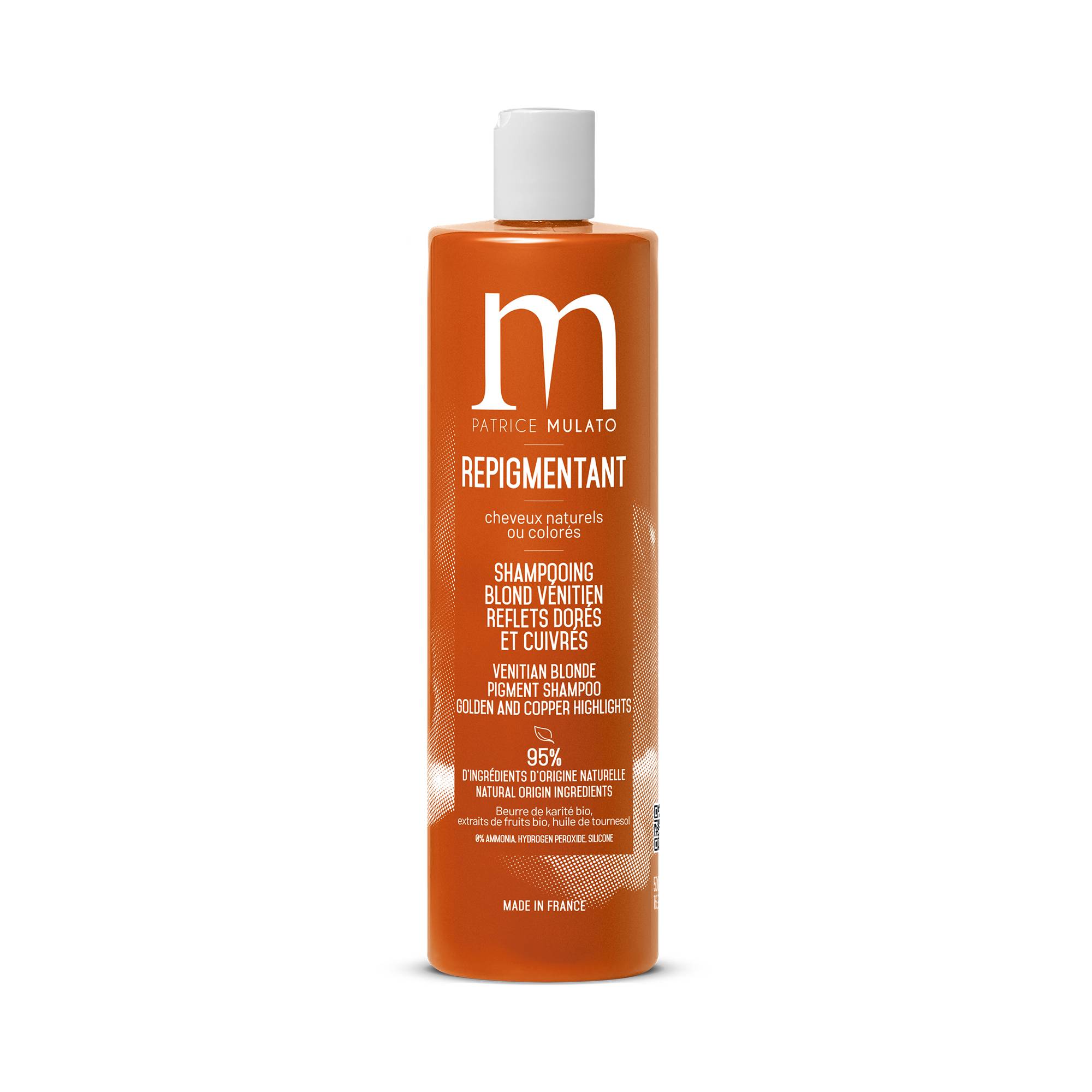 Shampoing Repigmentant Blond Vénitien de la marque Mulato Contenance 500ml - 1