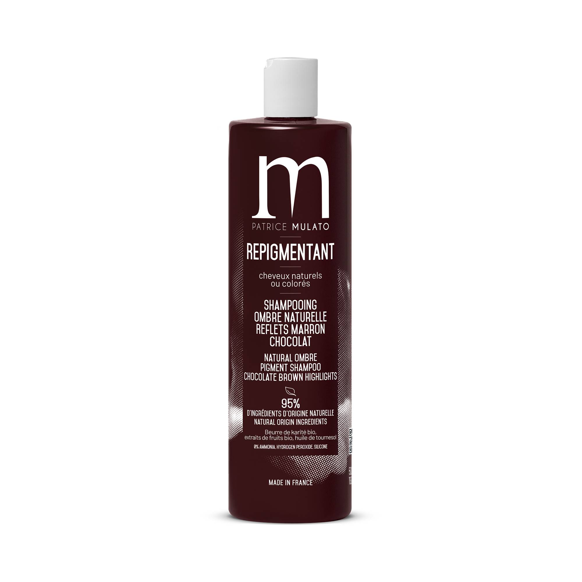Shampoing Repigmentant Ombre Naturelle de la marque Mulato Contenance 500ml - 1