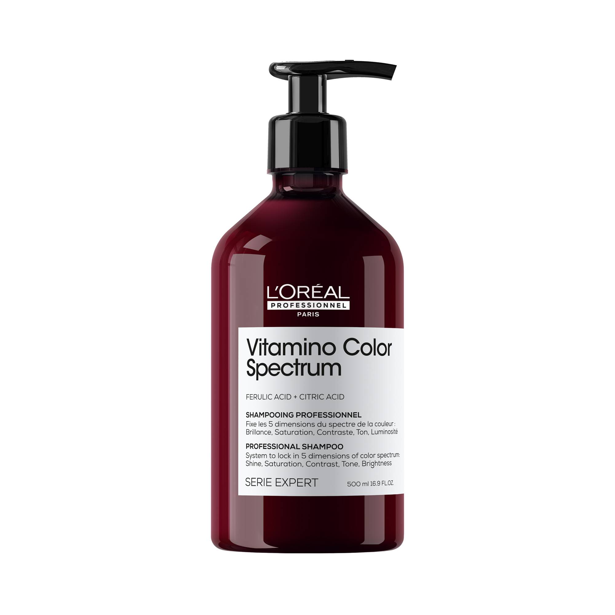 Shampoing fixateur du spectre coloriel Vitamino Color Spectrum de la marque L'Oréal Professionnel Contenance 500ml - 1