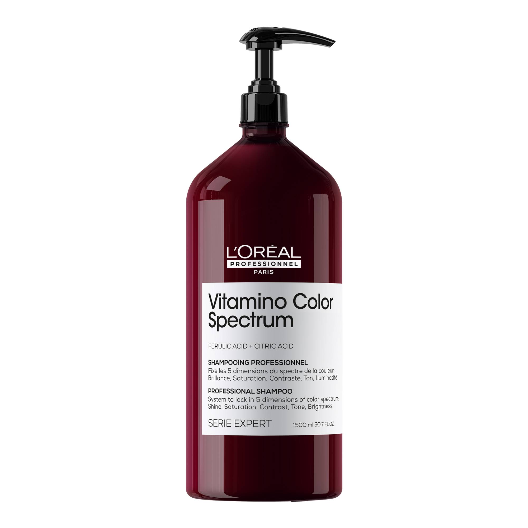 Shampoing fixateur du spectre coloriel Vitamino Color Spectrum de la marque L'Oréal Professionnel Contenance 1500ml - 1